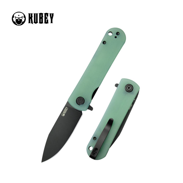 NEO Outdoor Folding Pocket Knife Jade G10 Handle 3.43" Blackwash AUS-10 KU371D