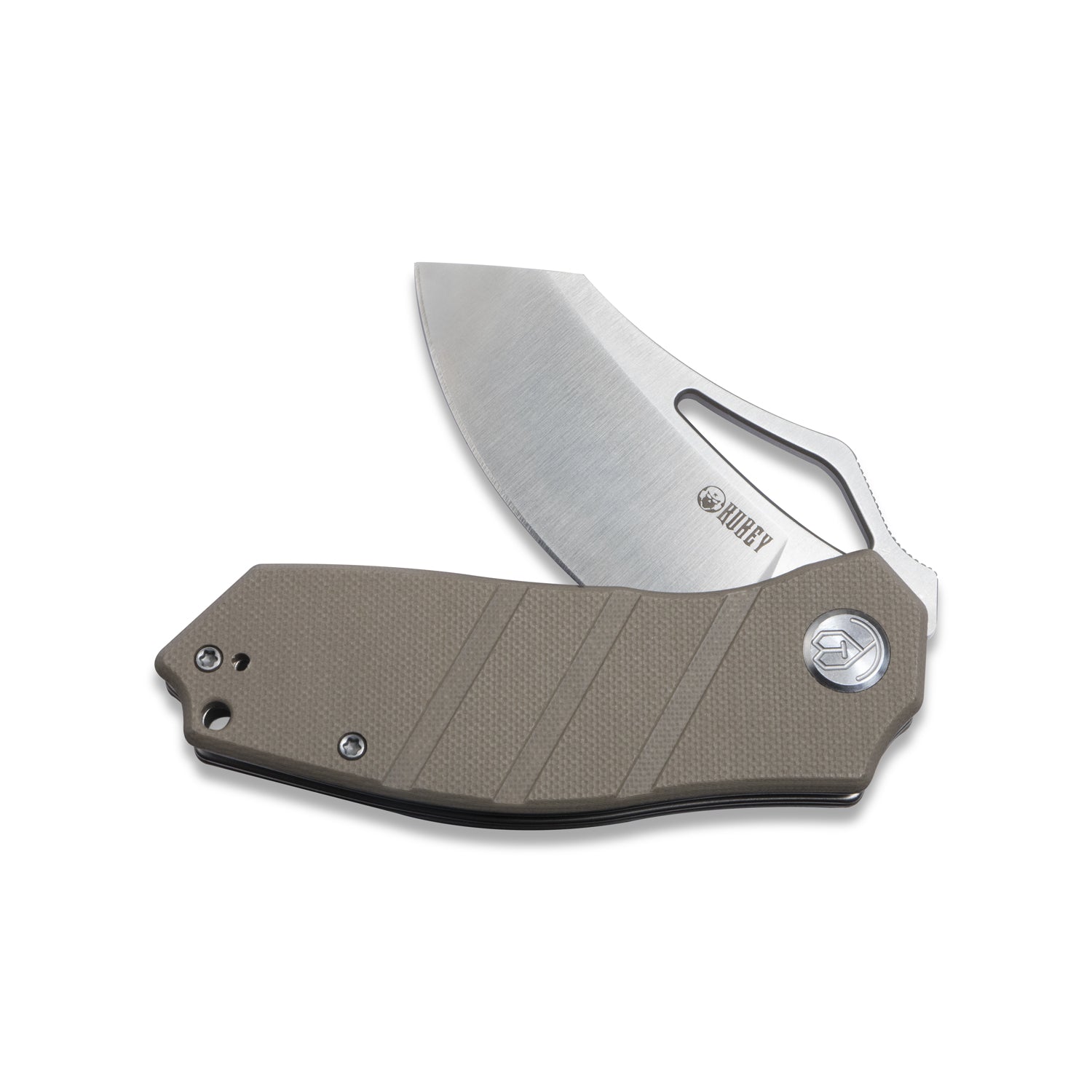 Ceyx Liner Lock Flipper Folding Knife Tan G10 Handle 2.95" Satin D2 KU335B