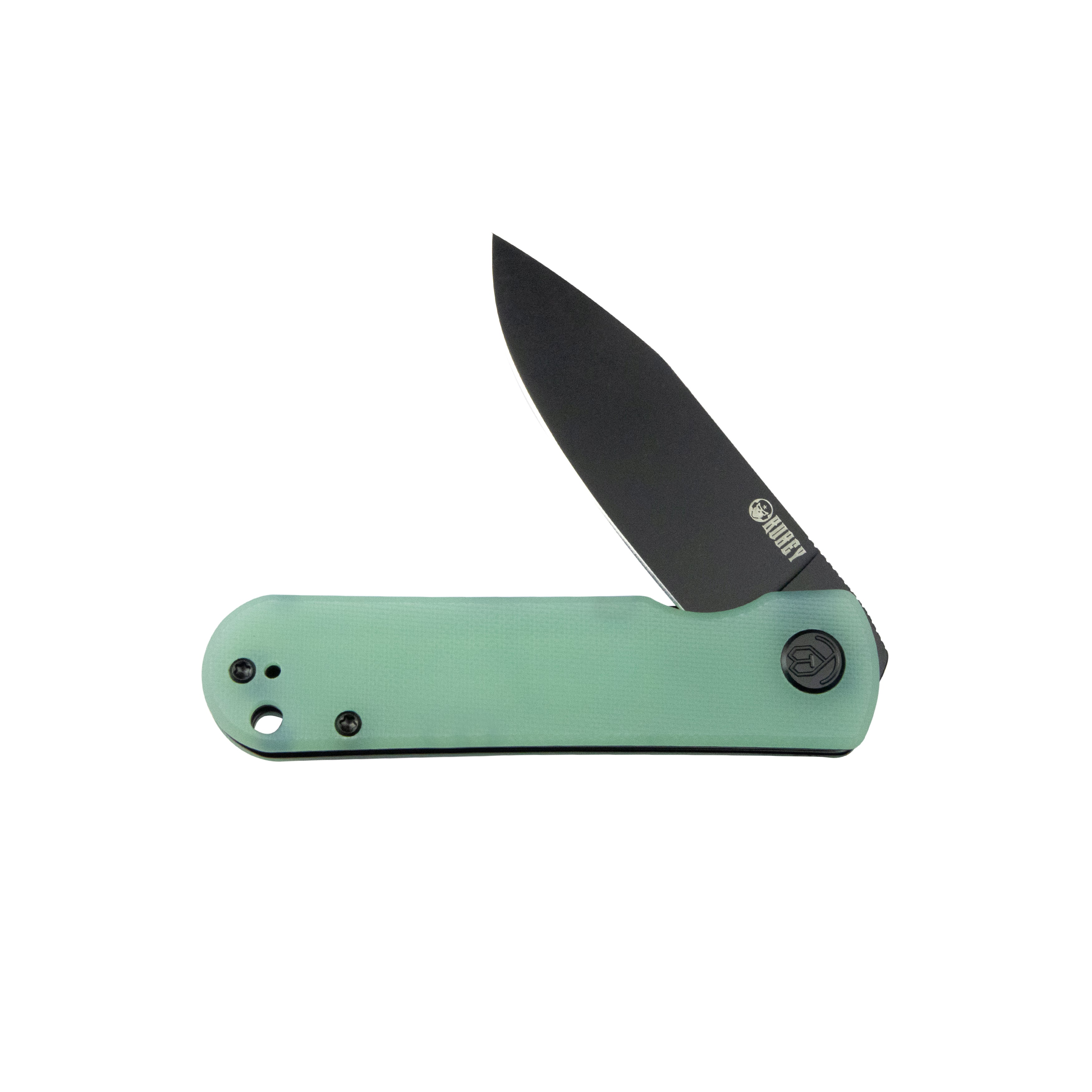 NEO Outdoor Folding Pocket Knife Jade G10 Handle 3.43" Blackwash AUS-10 KU371D