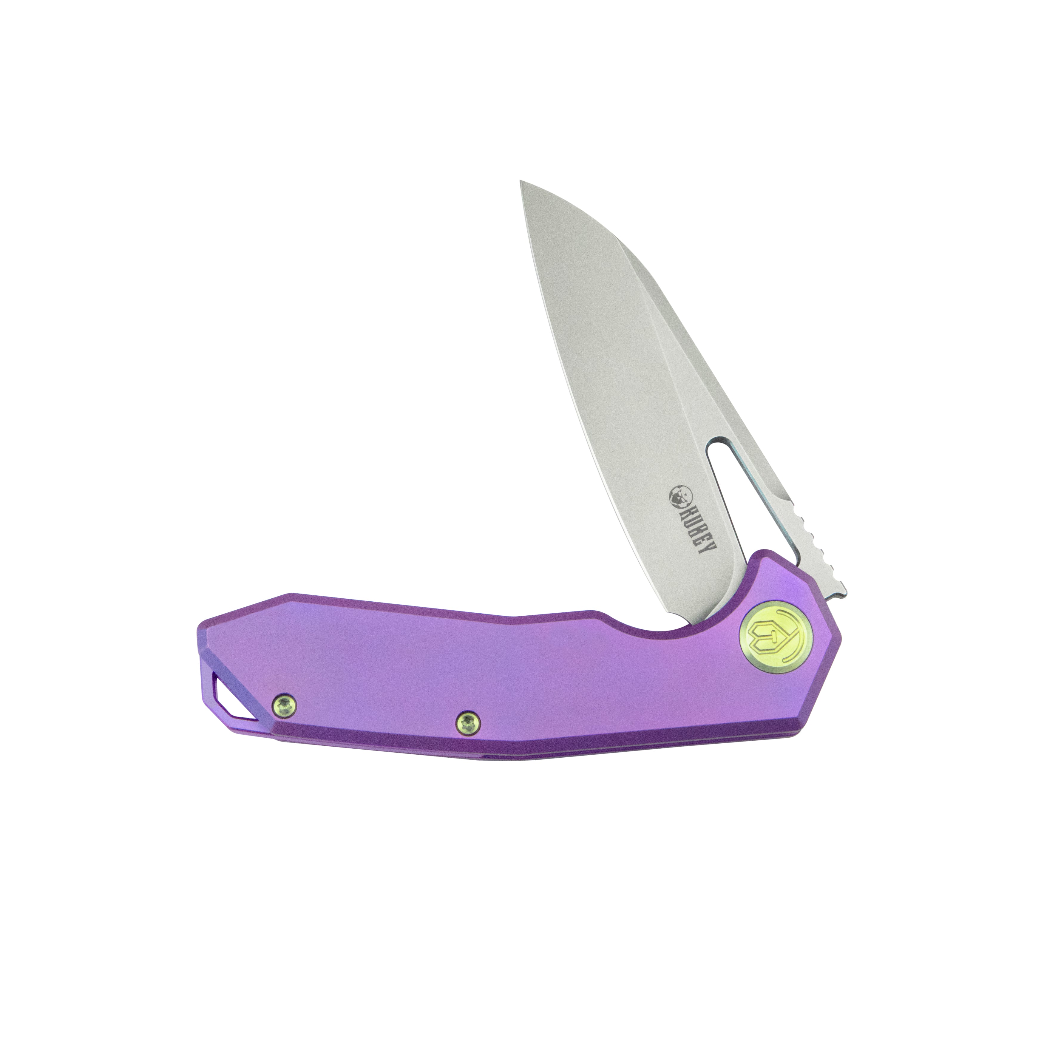 Vagrant Frame Lock Folding Pocket Knife Purple 6AL4V Titanium Handle 2.95" Bead Blasted CPM-S35VN KB284D