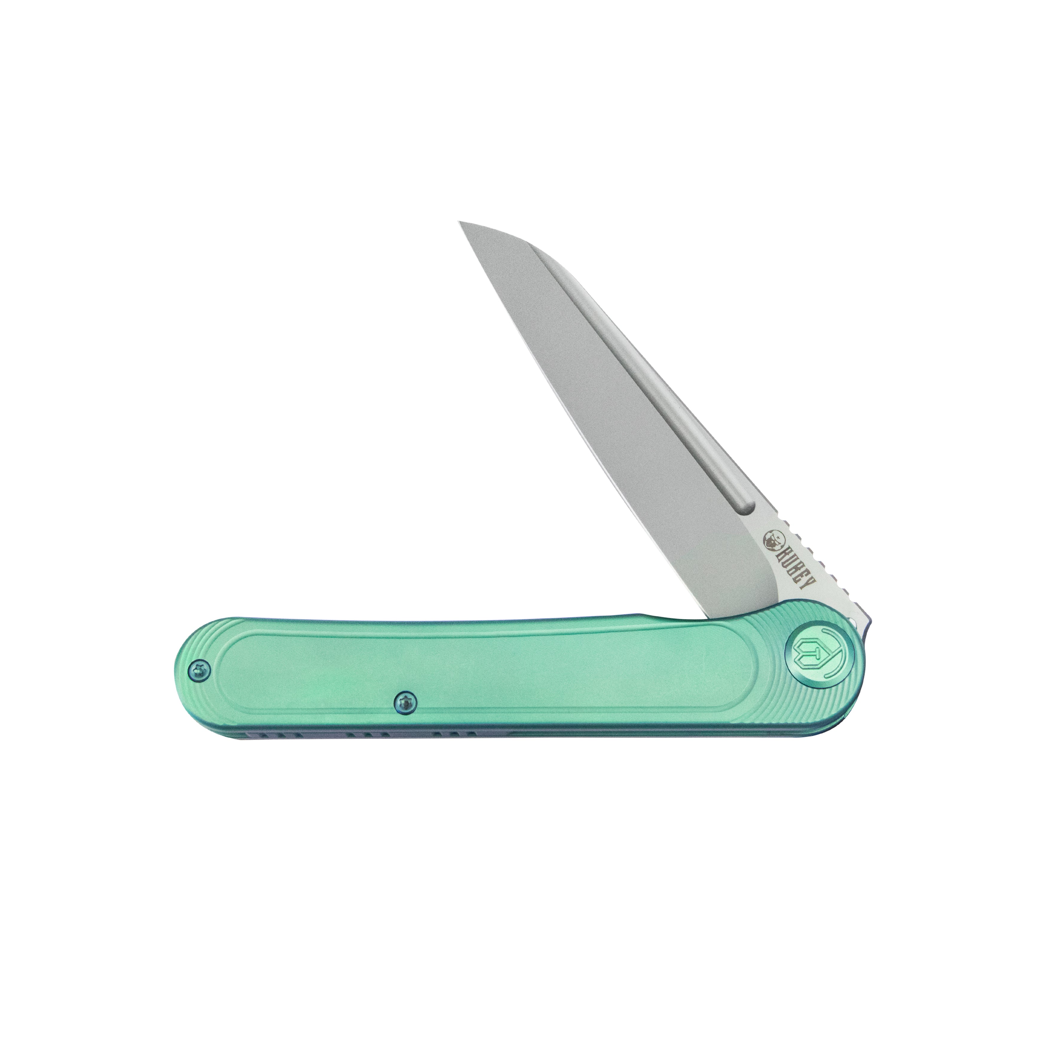 Dandy Frame Lock Gentlemans Pocket Folding Knife Green Ti Handle 3.94" Sandblasted S90V KB247F