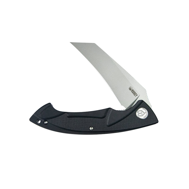 Anteater Liner Lock Folding Knife Black G10 Handle 3.5" Sandblast 14C28N KU212I