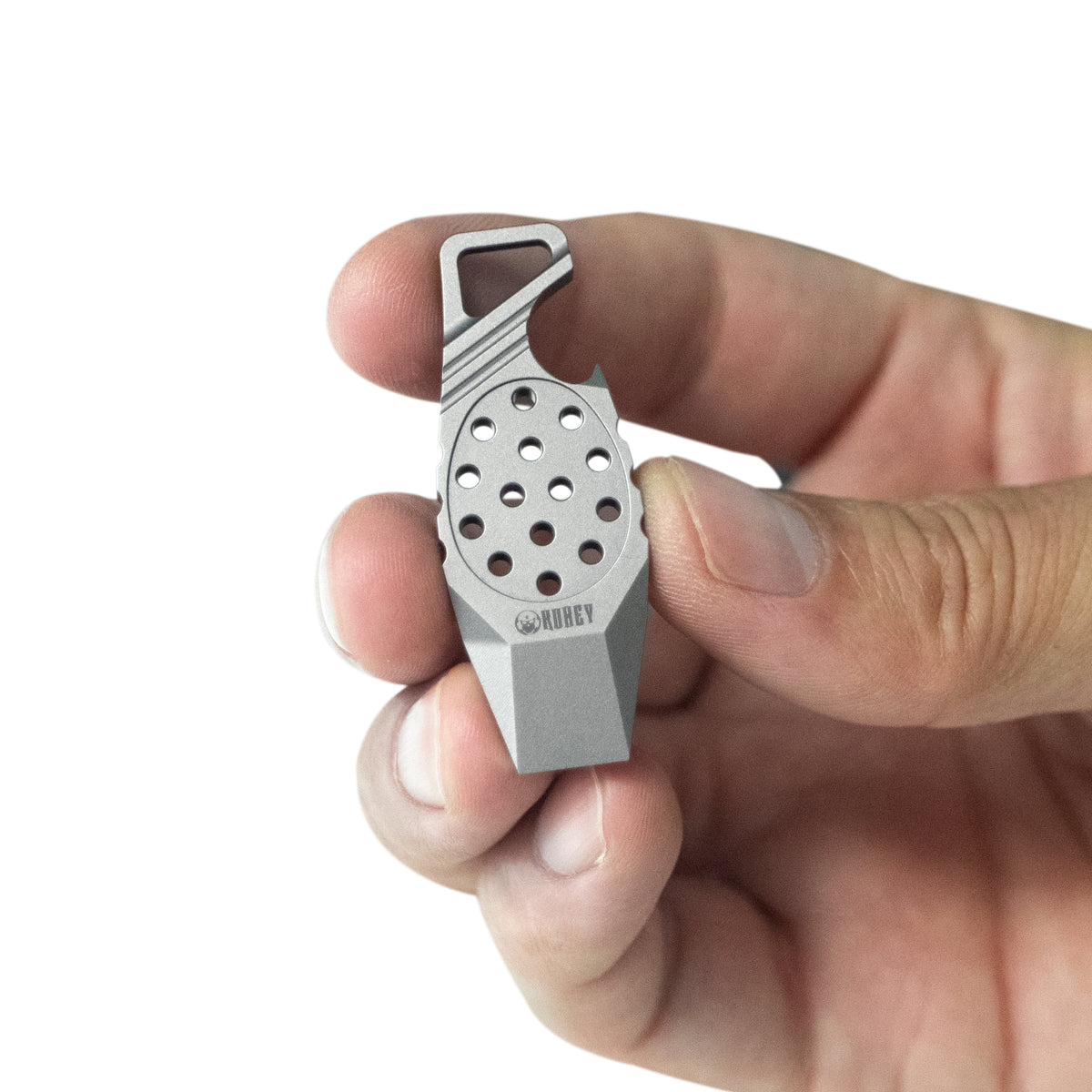 Titanium Finger Rings Kubey Multitool Grey Titanium Finger Ring Pry Bar KU447A