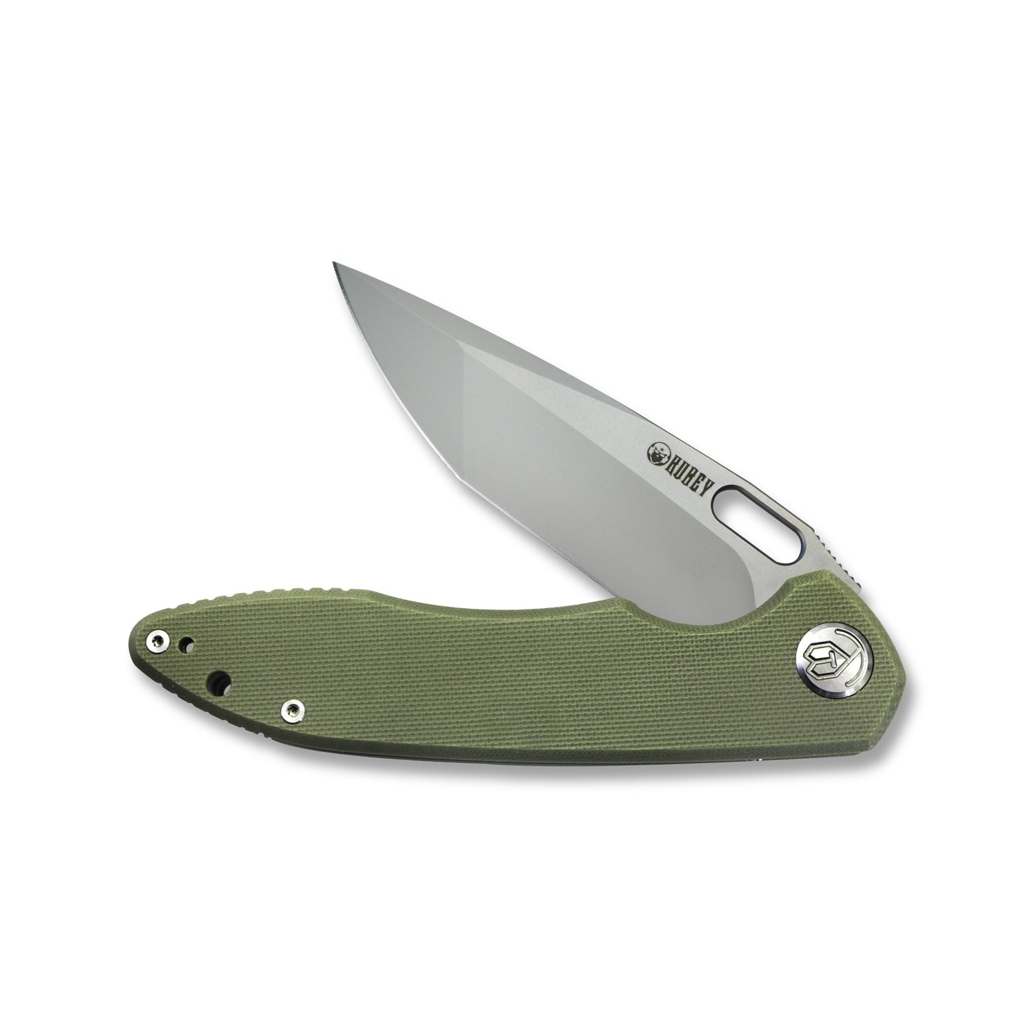 Darknesss Nest Liner Lock Flipper Pocket Folding Knife Green G10 Handle 3.74" Beadblast D2 Blade KU003B