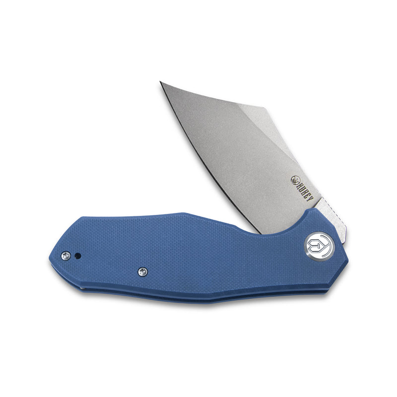 Echo Nest Liner Lock Flipper Knife Blue G10 Handle 3.27" Bead Blasted D2 KU329C