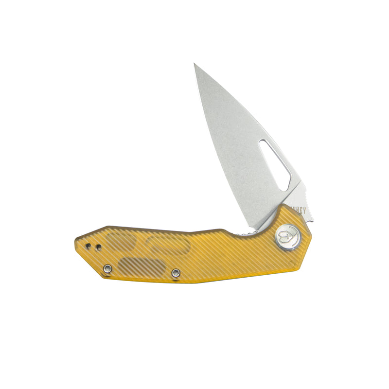 Coeus Liner Lock Thumb Open Folding Knife Ultem Handle Kitchen knives 3.11" Bead Blasted D2 KU122P