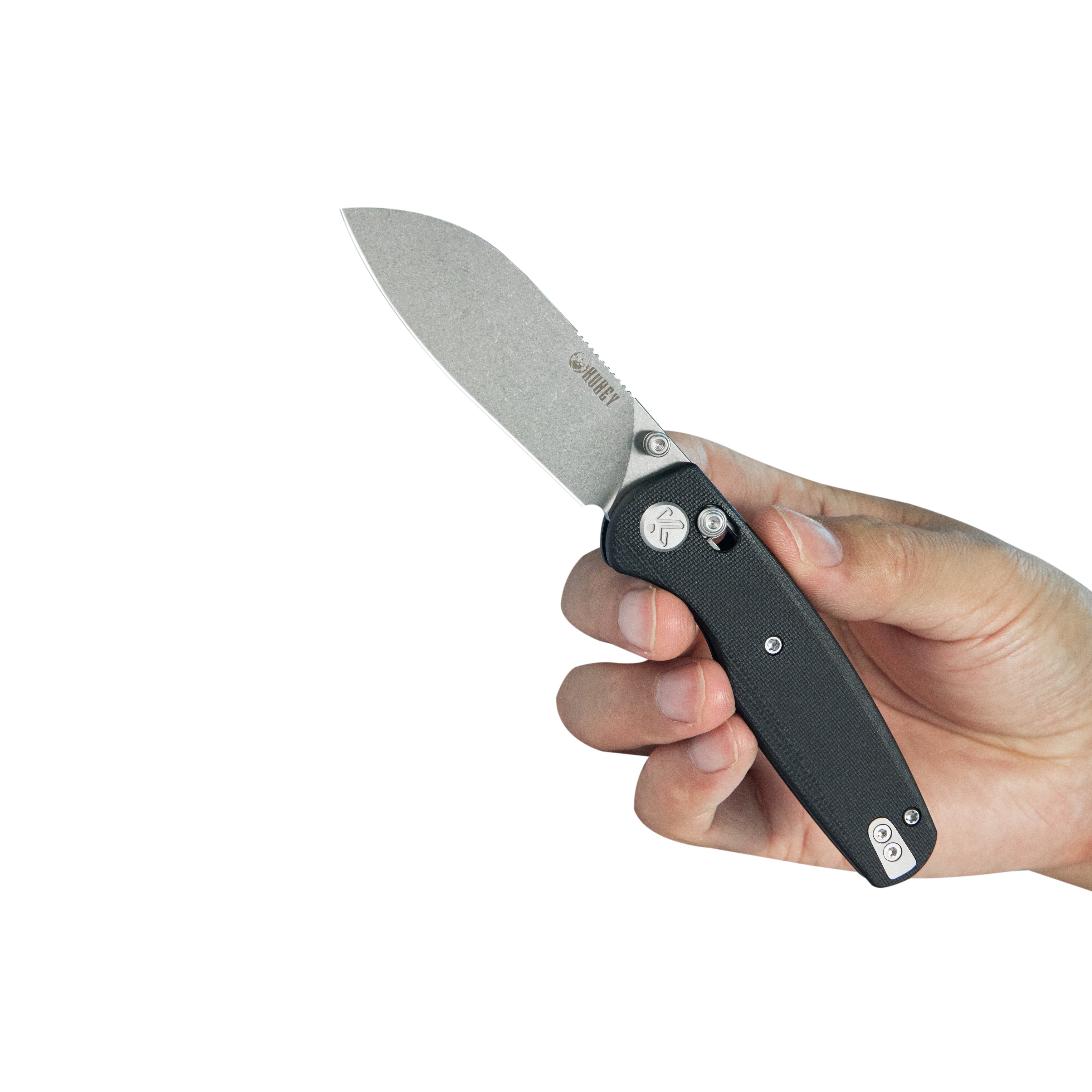 Breeze Every Carry Pocket Knife Crossbar Lock Black G10 Handle 3.03" Stonewash 14C28N Blade KU288A