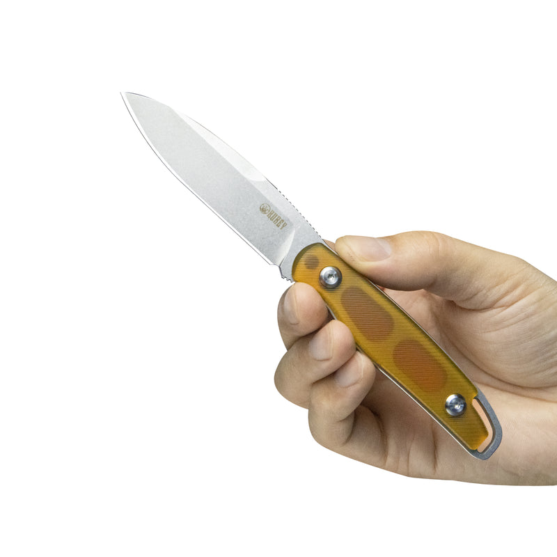 Dust Devil Utility Knife Fixed Blade Knives Ultem 3.23'' Beadblast 14C28N KU357C