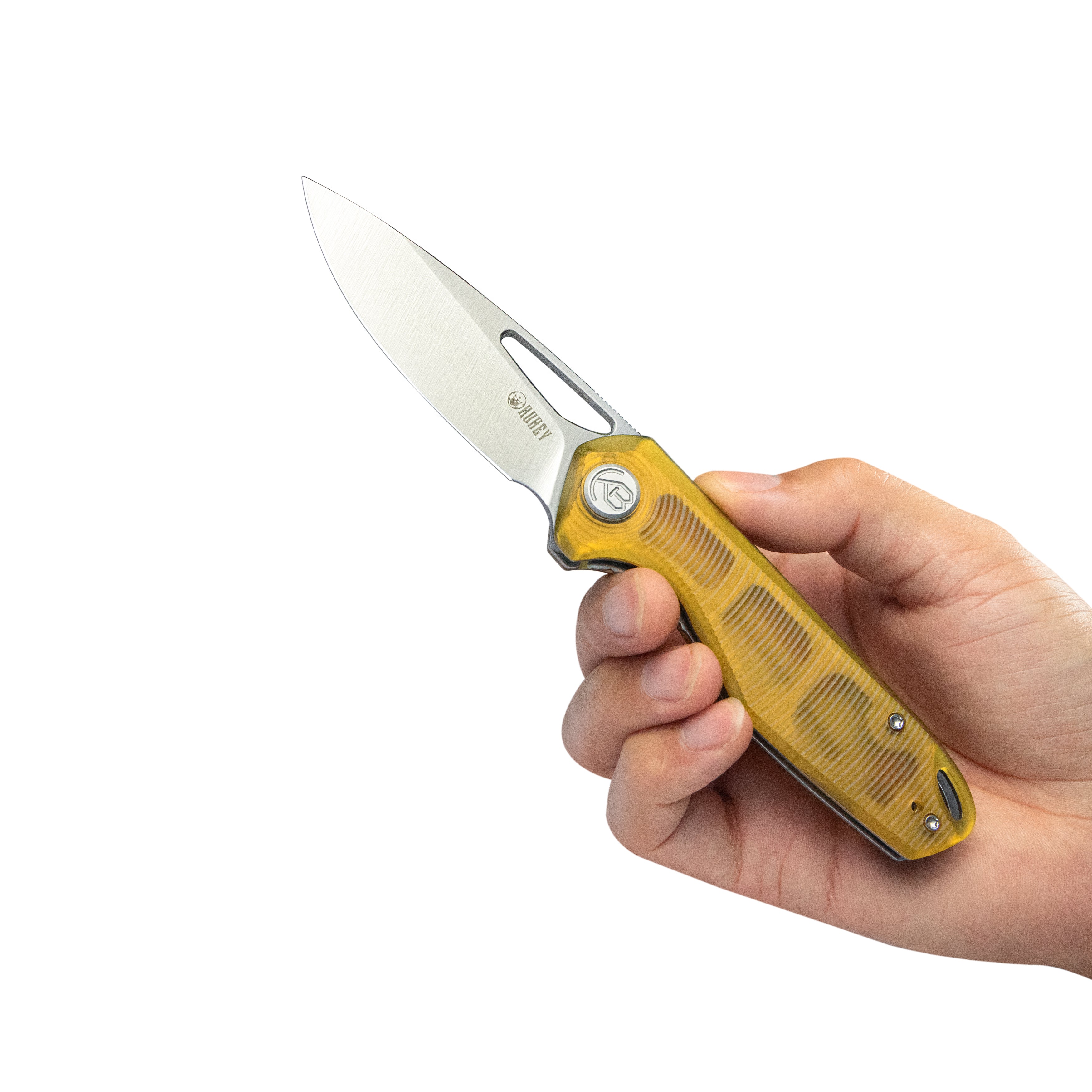 Doris Liner Lock Front Flipper Folding Knife Ultem Handle 3.27" Satin Finish 14C28N KU324H