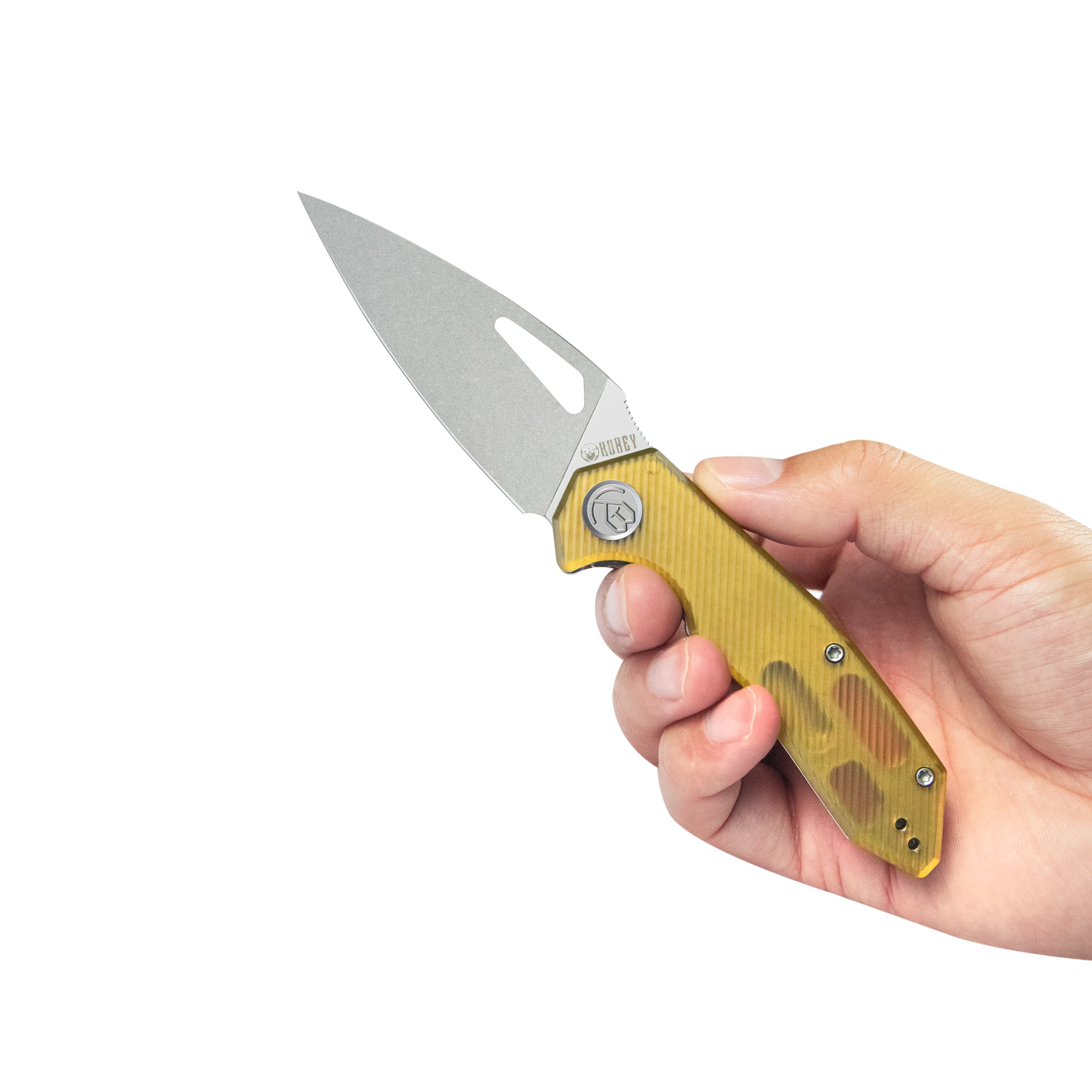 Coeus Liner Lock Thumb Open Folding Knife Ultem Handle Outdoor Knives 3.11" Bead Blasted 14C28N KU122S