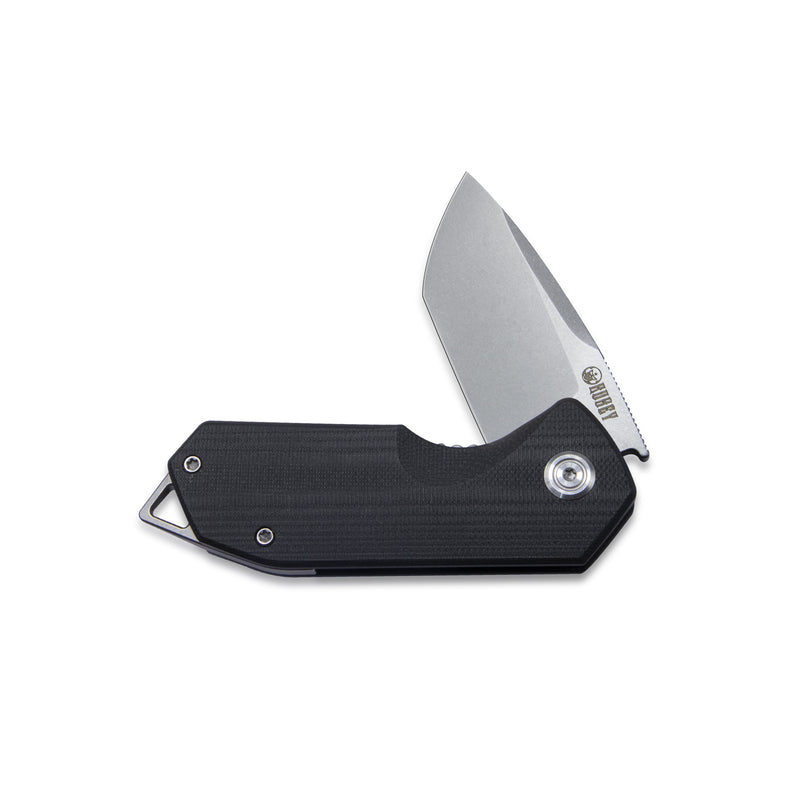 Campe Nest Liner Lock EDC Flipper Knife Black G10 Handle 2.36" Sandblast D2 KU203A