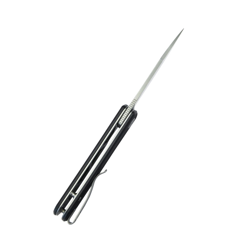 NEO Outdoor Folding Pocket Knife Black G10 Handle 3.43" Beadblast AUS-10 KU371A
