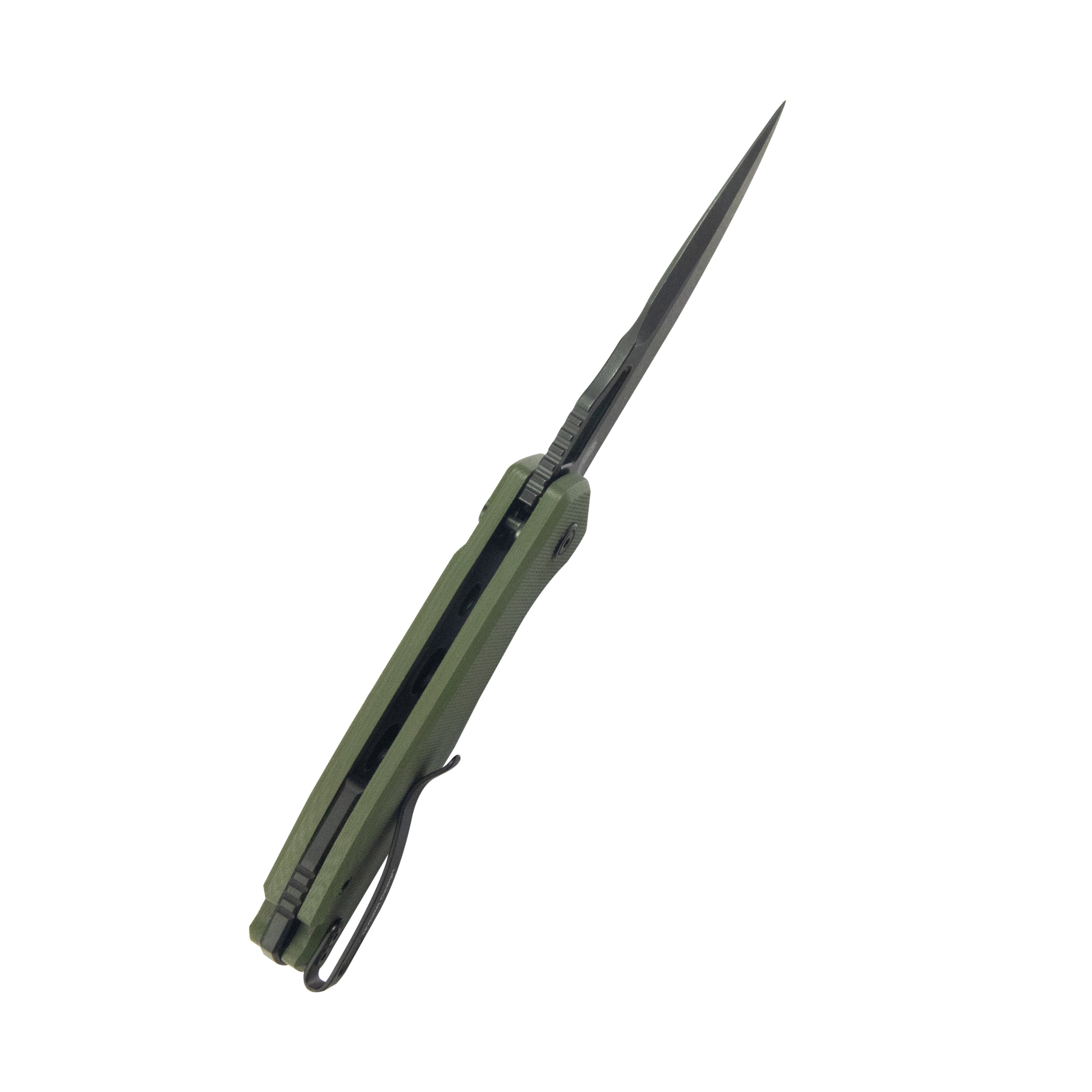 Kubey RDF Pocket Knife Green G-10 Handle 3.11