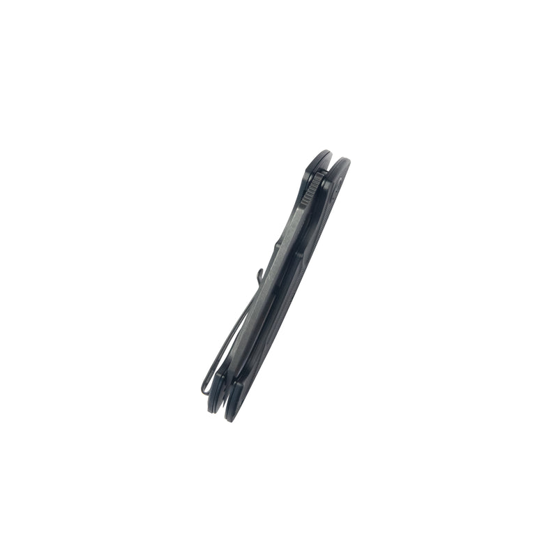 Anteater Liner Lock Folding Knife Black G10 Handle 3.5" Blackwash 14C28N KU212D