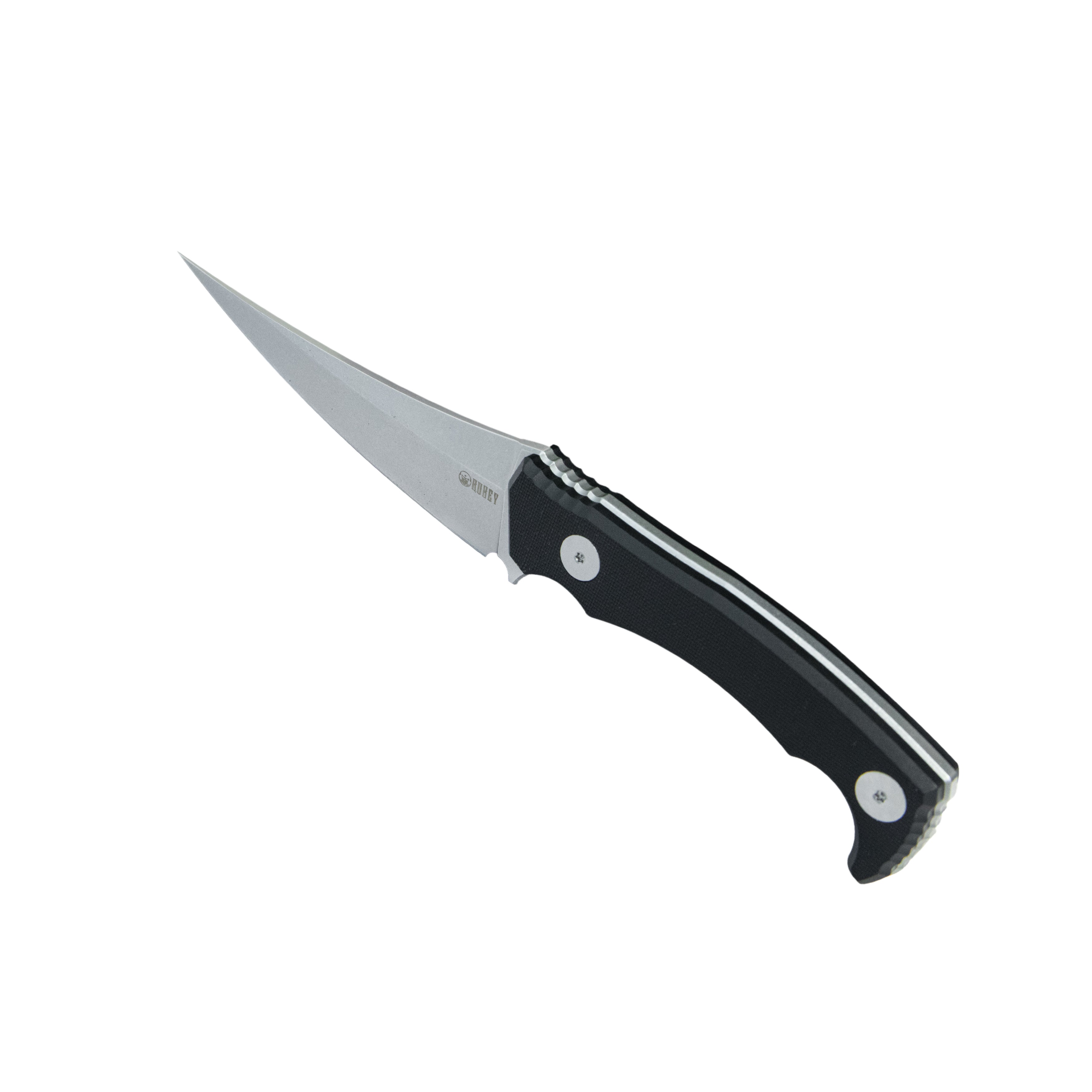 Kubey Sicarii Fixed Blade Knife Black G10 Handle 4.57" Beadblast 14C28N Blade KU477A