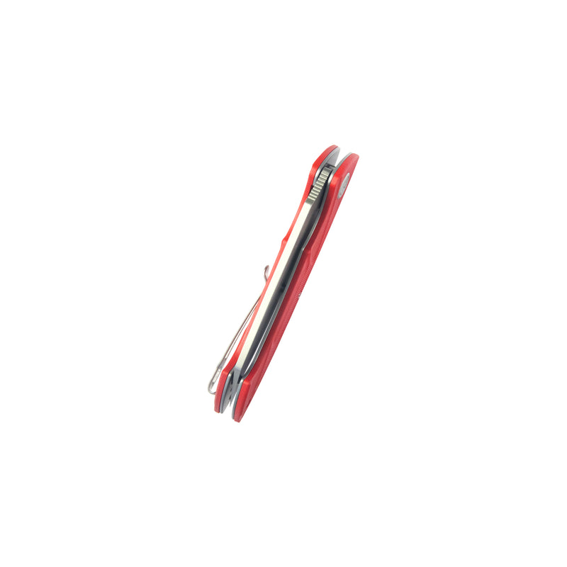 Anteater Liner Lock Folding Knife Red G10 Handle 3.5" Sandblast 14C28N KU212H