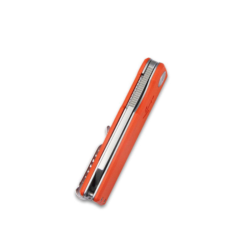 Sailor Liner Lock Flipper Outdoor Pocket Knife Orange G10 Handle 3.11" Bead Blasted AUS-10 Blade KU317G