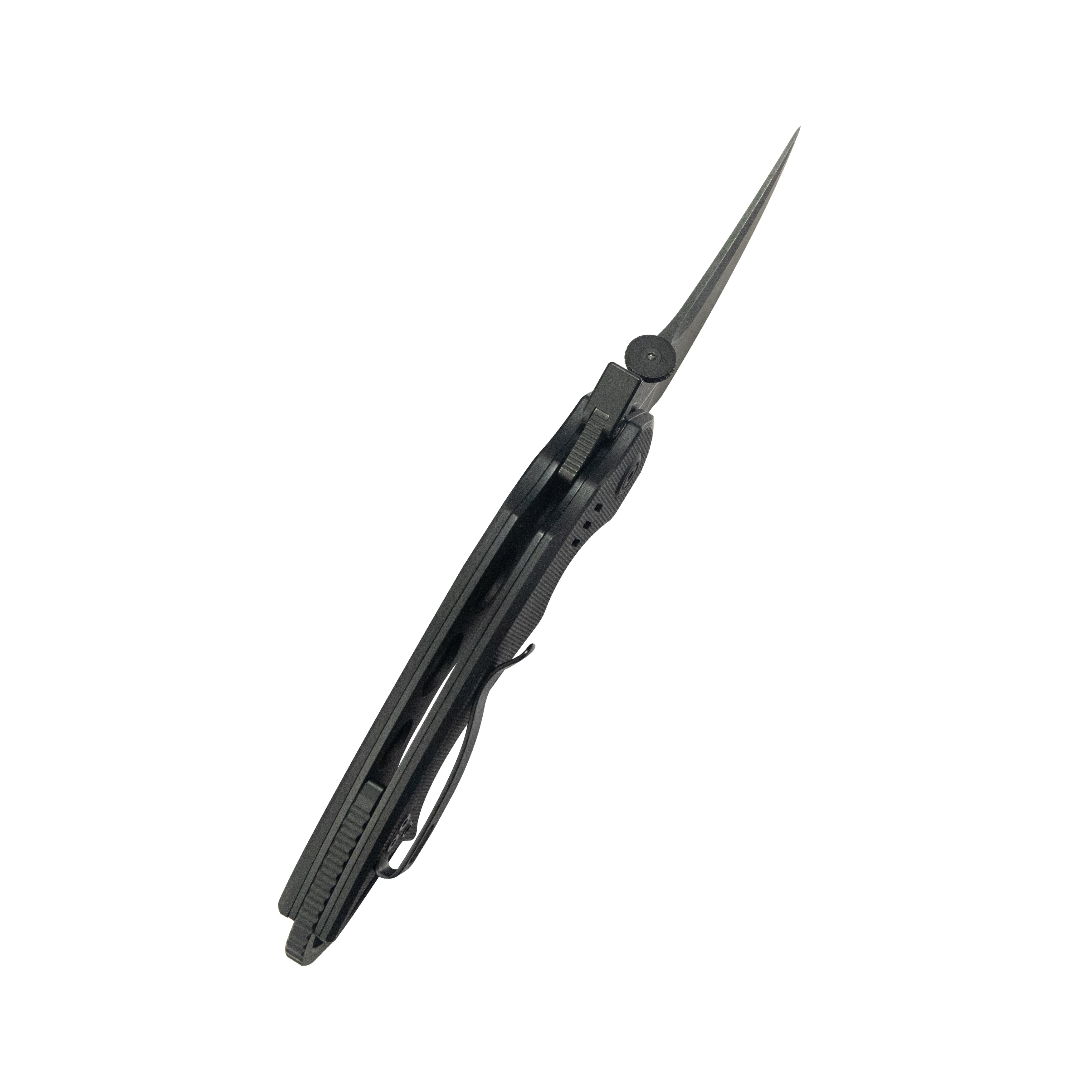 Kubey Jaw Pikal Karambit Folding Knife Black G-10 Handle 2.52