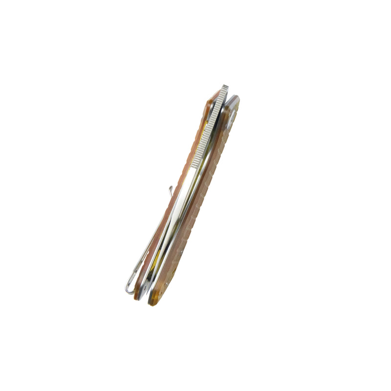 Thalia Front Flipper EDC Pocket Folding Knife Ultem Handle 3.27" Satin D2 KU331J