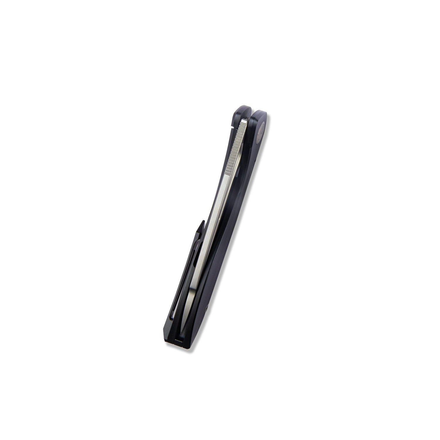 Kubey Velocé Frame Everyday Carry Gentlmans Pocket Knife Black Ti Hand