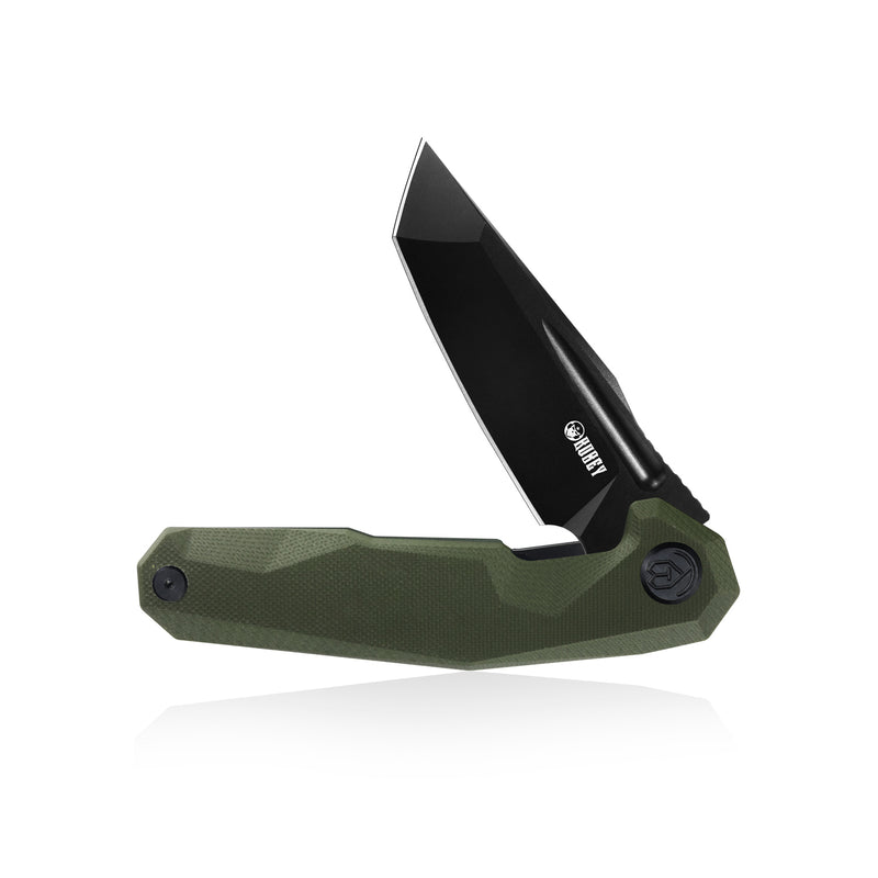 Carve Nest Liner Lock Tactical Folding Knife OD Green G10 Handle 3.27'' Coated D2 KB237B