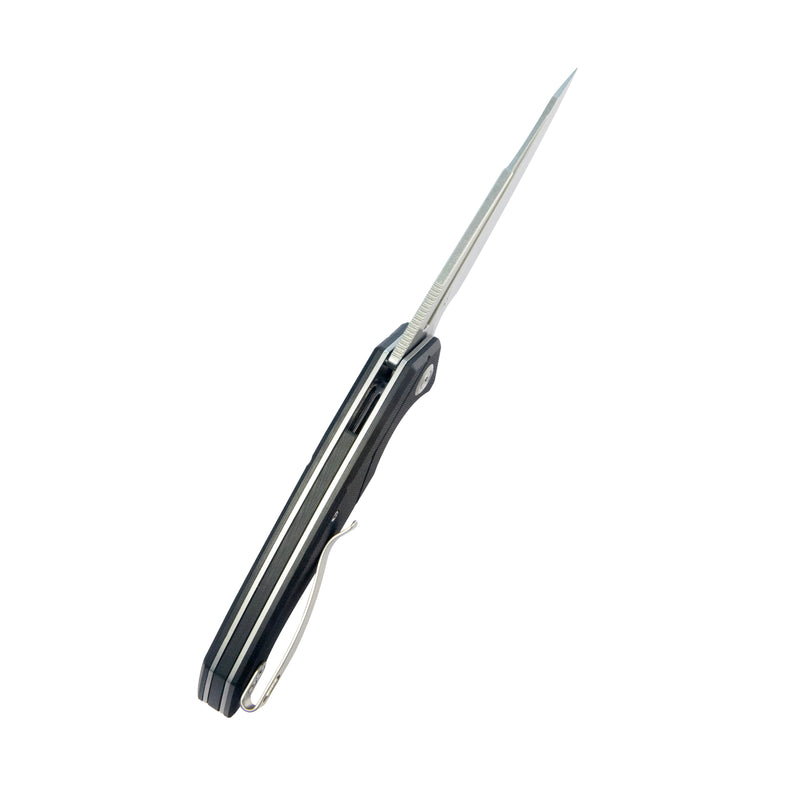 RBC-1 Outdoor Flipper Knife Black G10 Handle 3.46" Stonewash 14C28N KU373A