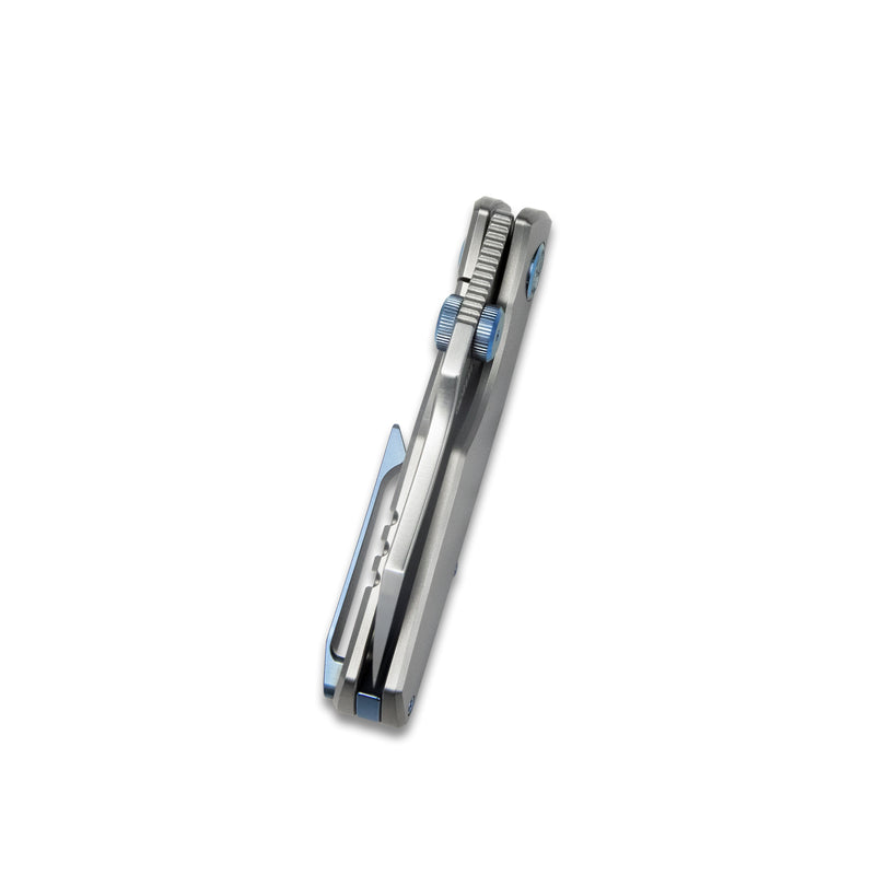 Monsterdog Frame Lock Dual Thumb Studs Folding Knife Titanium Handle 2.95" Stain M390 KB285C
