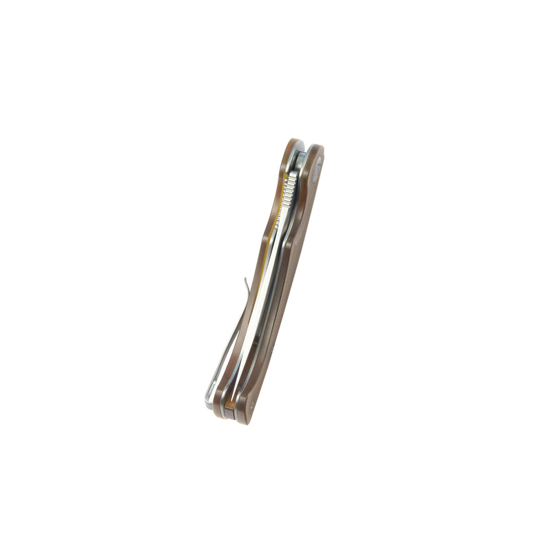 Scimitar Tanto Liner Lock Hunting Folding Knife Ultem Handle 3.46" Beadblast 14C28N KU175C