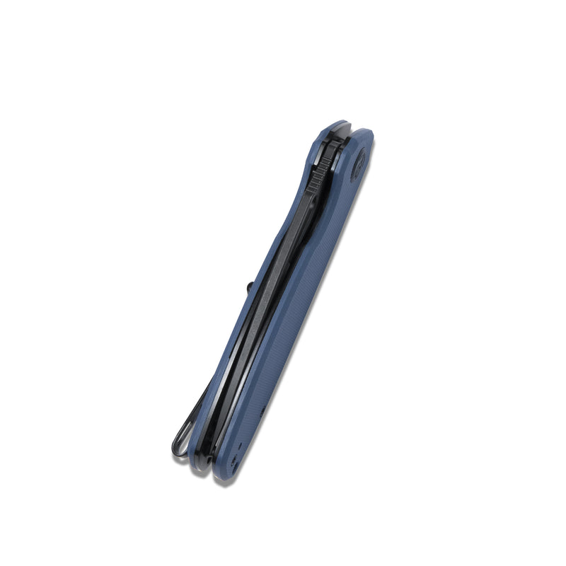 Tityus Liner Lock Flipper Folding Knife Denium Blue G10 Handle 3.39" Dark Stonewashed D2 KU322F