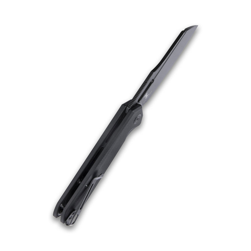 Atlas Nest Liner Lock Folding Knife Black G10 Handle 3.31" Dark Stonewashed 14C28N KU328C