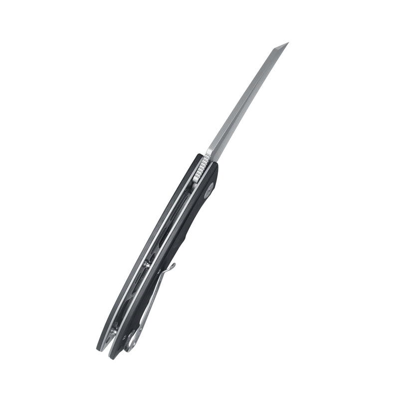 Anteater Liner Lock Folding Knife Black G10 Handle 3.5" Sandblast 14C28N KU212I