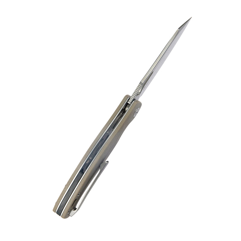 Drake Liner Lock Folding Knife Tan G10 Handle 3.74'' Beadblasted AUS-10 KU239J
