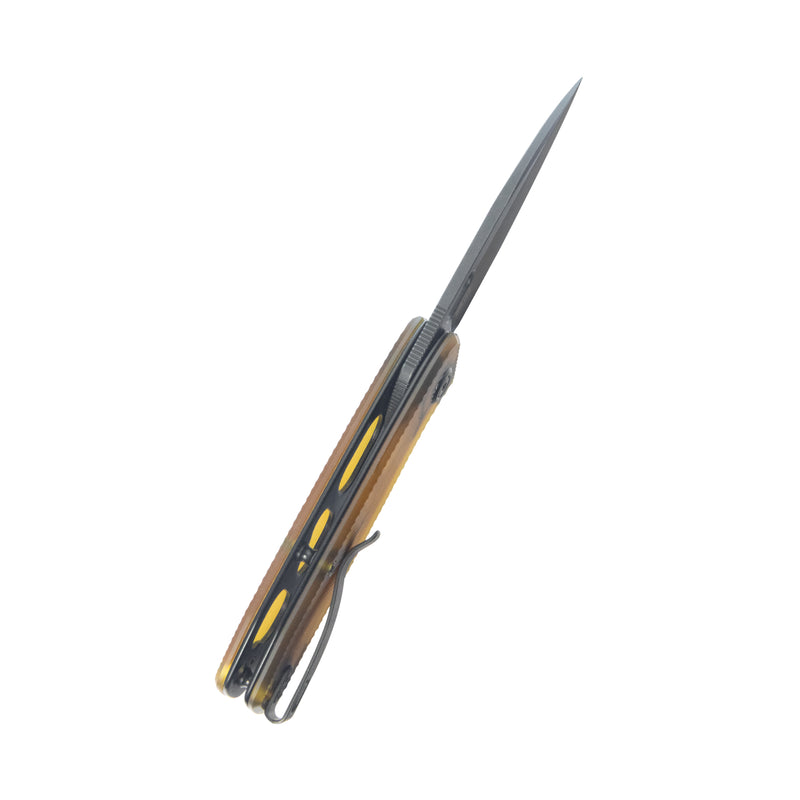 Hyde Liner Lock EDC Pocket Knife Ultem Handle 2.95" Blackwash 14C28N KU2104J