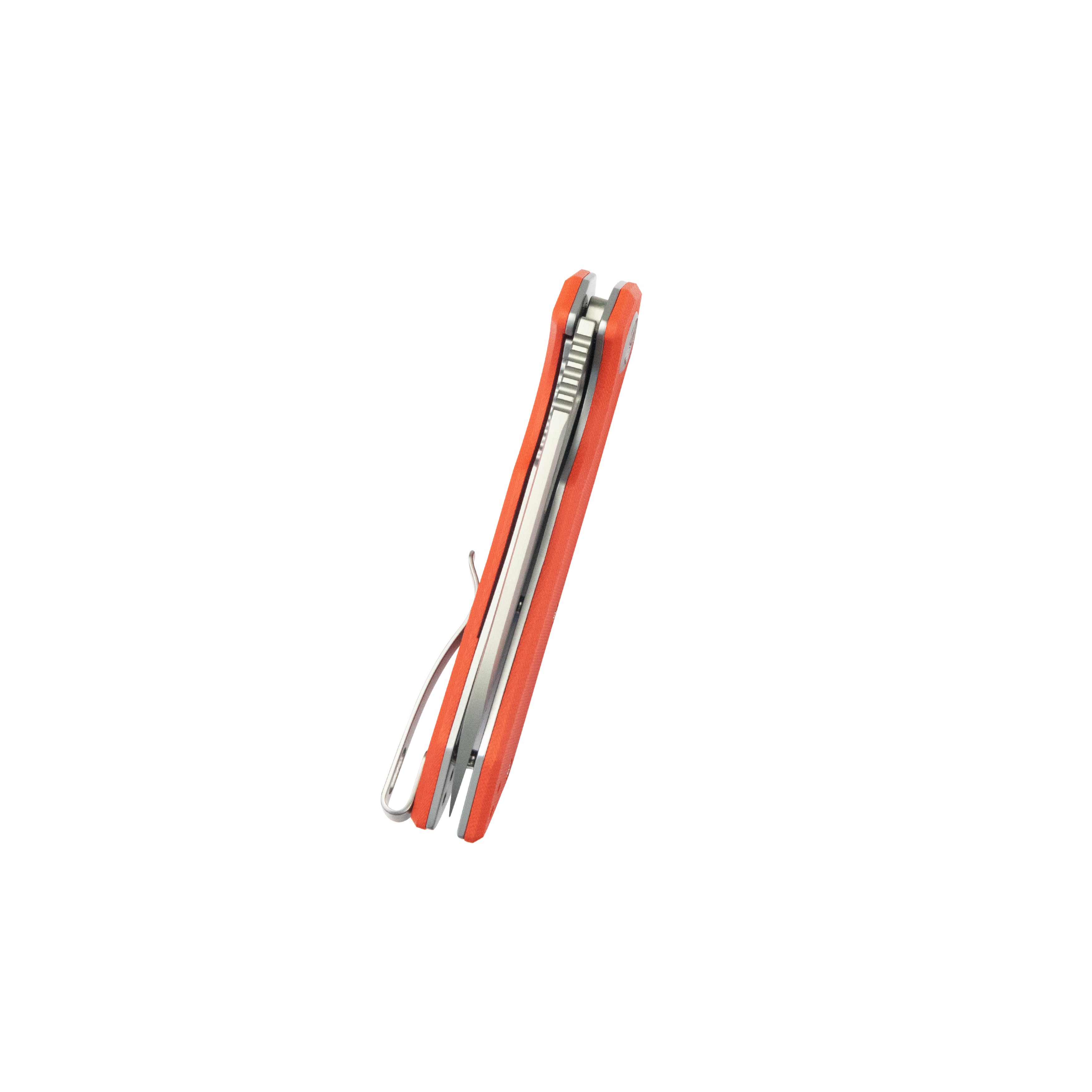 Kubey Vagrant Liner Lock Folding Knife Orange G10 Handle 3.1" Sandblast 14C28N KU291L