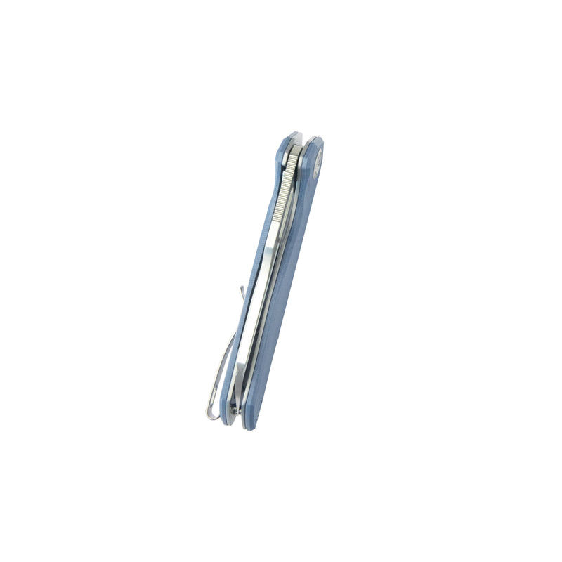 Atlas Liner Lock Folding Knife Blue G10 Handle 3.31" Satin 14C28N KU328H