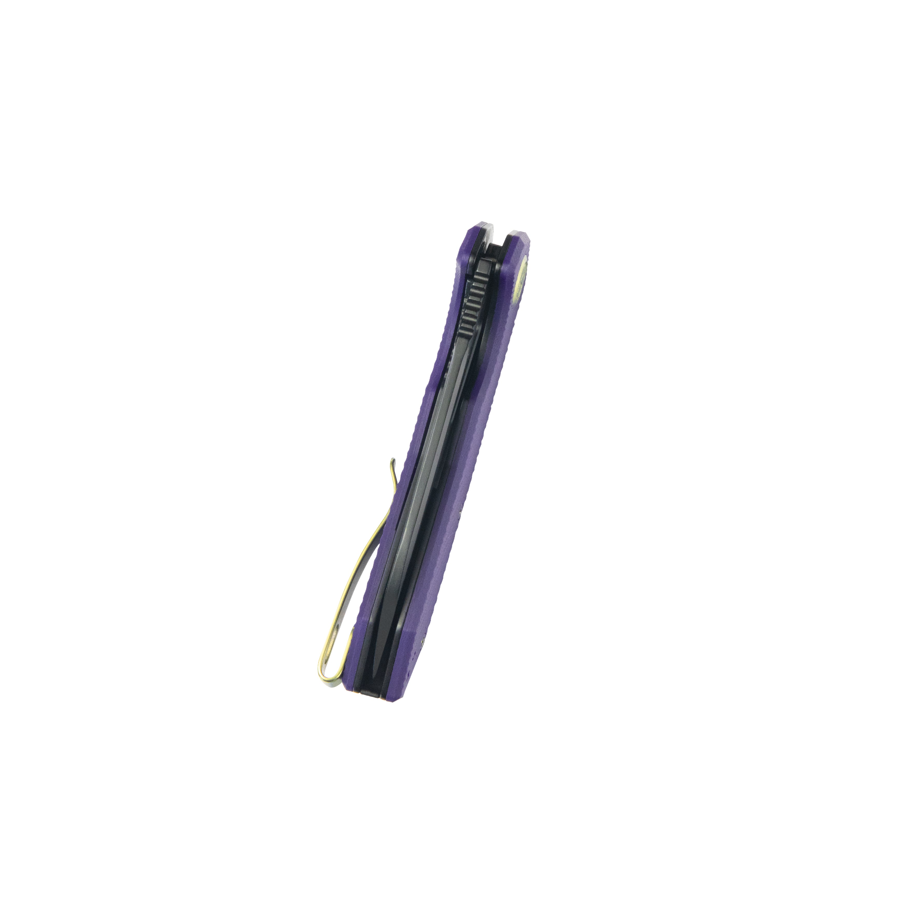 Kubey Vagrant Liner Lock EDC Folding Knife Purple G10 Handle 3.15 inch