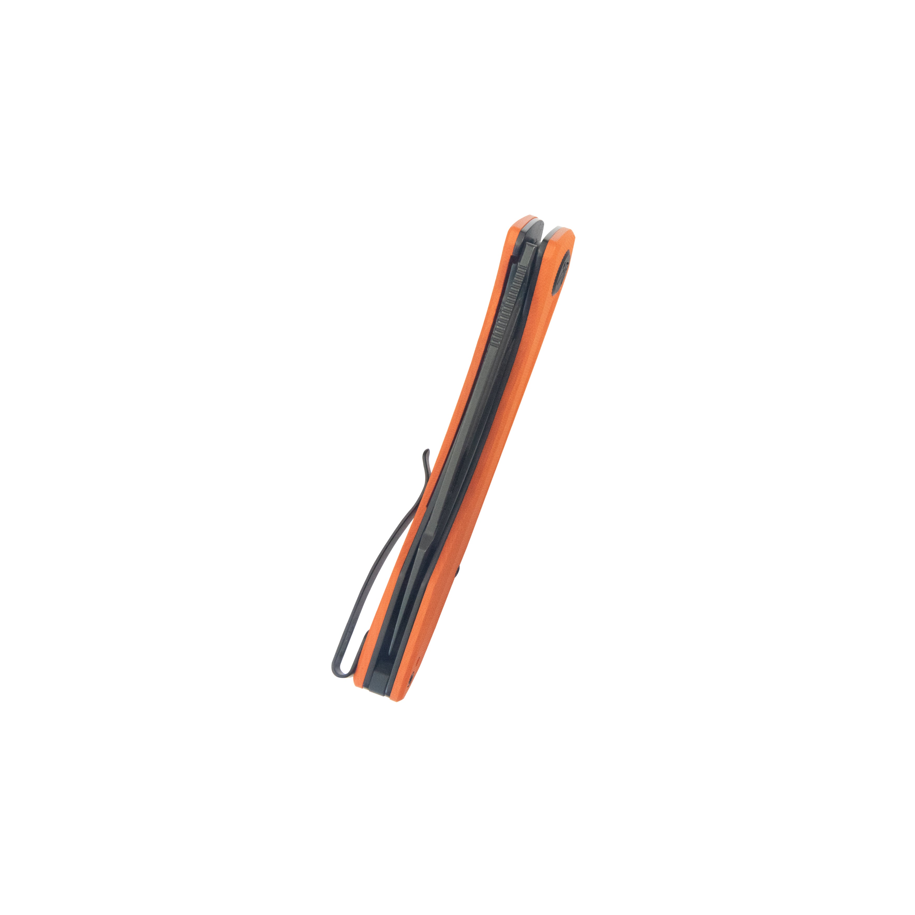 Merced Folding Knife 3.46" Blackwash 14c28n Blade With Durable Orange G10 Handle Reliable Tactical Pocket Knife KU345N