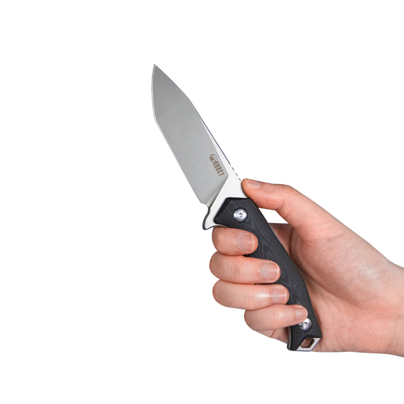 Swordfish Every Day Carry Utitlity Hand Tool Fixed Blade Knife Black G10 Handle 3.15" Beadblasted D2 KU184D