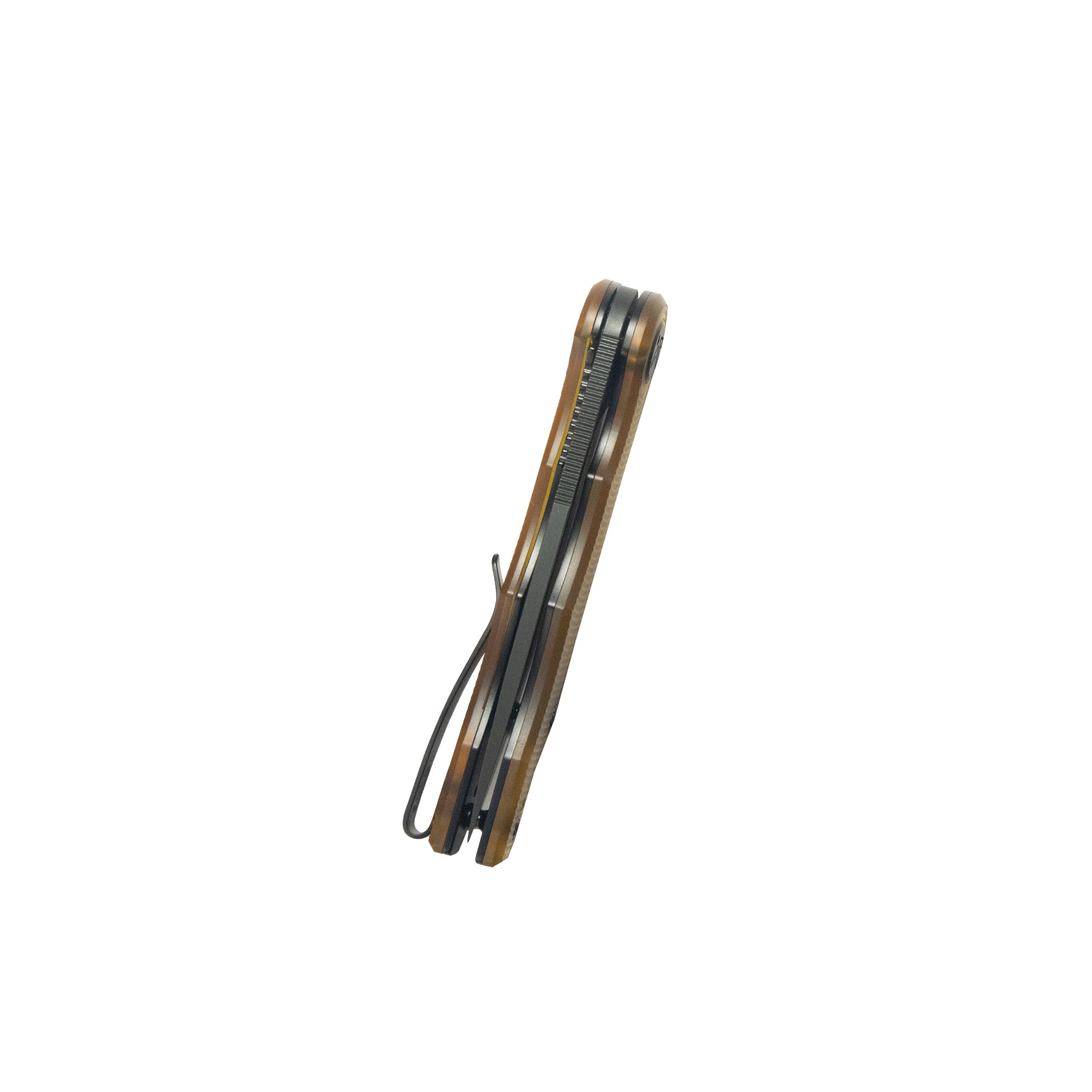 Mizo Liner Lock Flipper Folding Knife Ultem Handle 3.15" Blackwash 14C28N KU312W