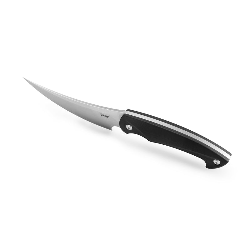 Scimitar Fixed Blade Hunting Knife G10 Handle (5.4" Stonewashed D2) KU231A