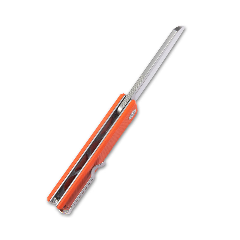 Sailor Liner Lock Flipper Outdoor Pocket Knife Orange G10 Handle 3.11" Bead Blasted AUS-10 Blade KU317G