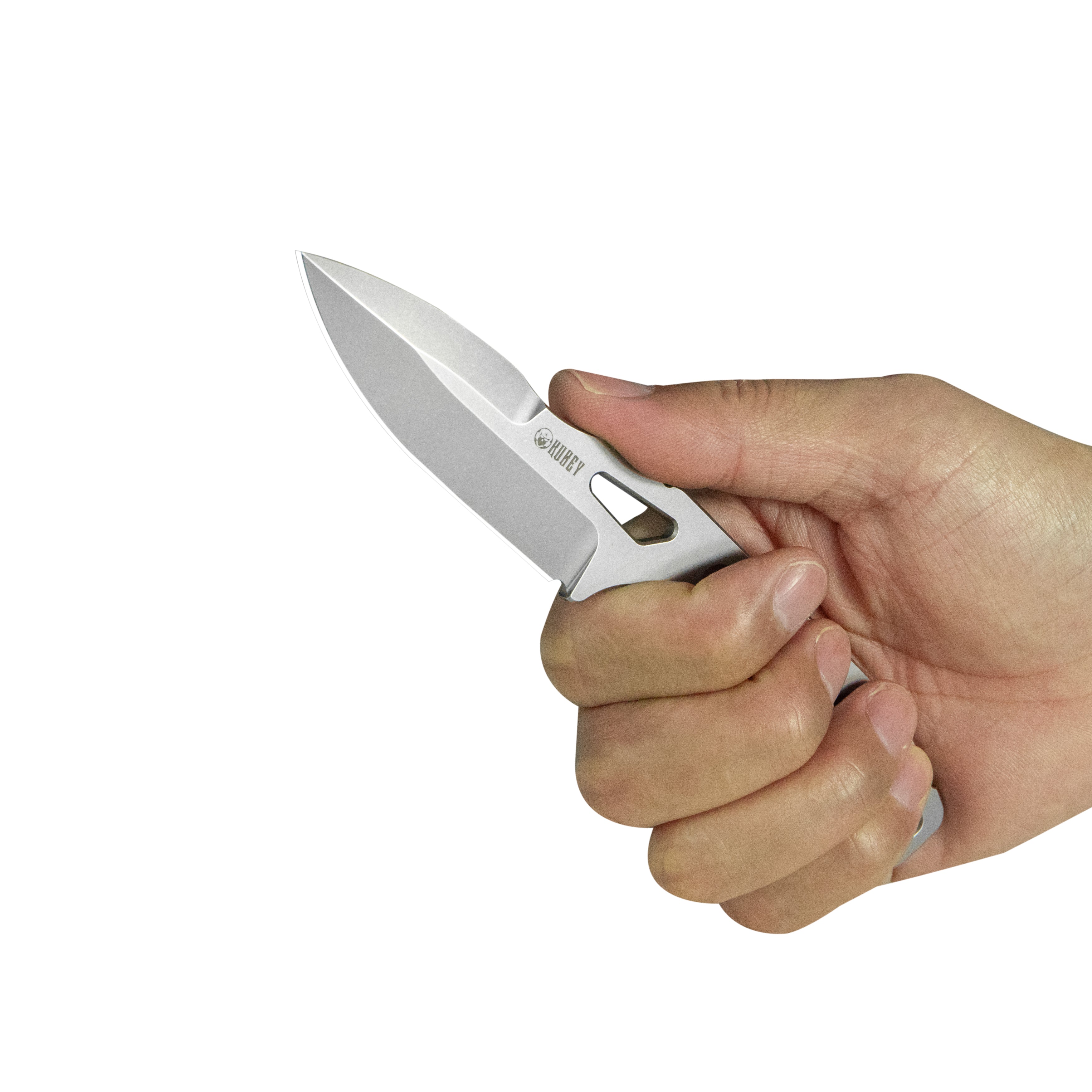 Kubey 7.62 TAG Fixed Blade Knife Beadblast AUS-10 Handle 3.15'' Beadblast AUS-10 Blade Knife KU282A