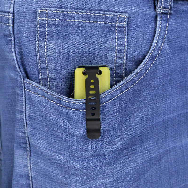 Sailor Liner Lock Flipper Outdoor Pocket Knife Translucent Yellow G10 Handle 3.11" Blackwashed AUS-10 Blade KU317B