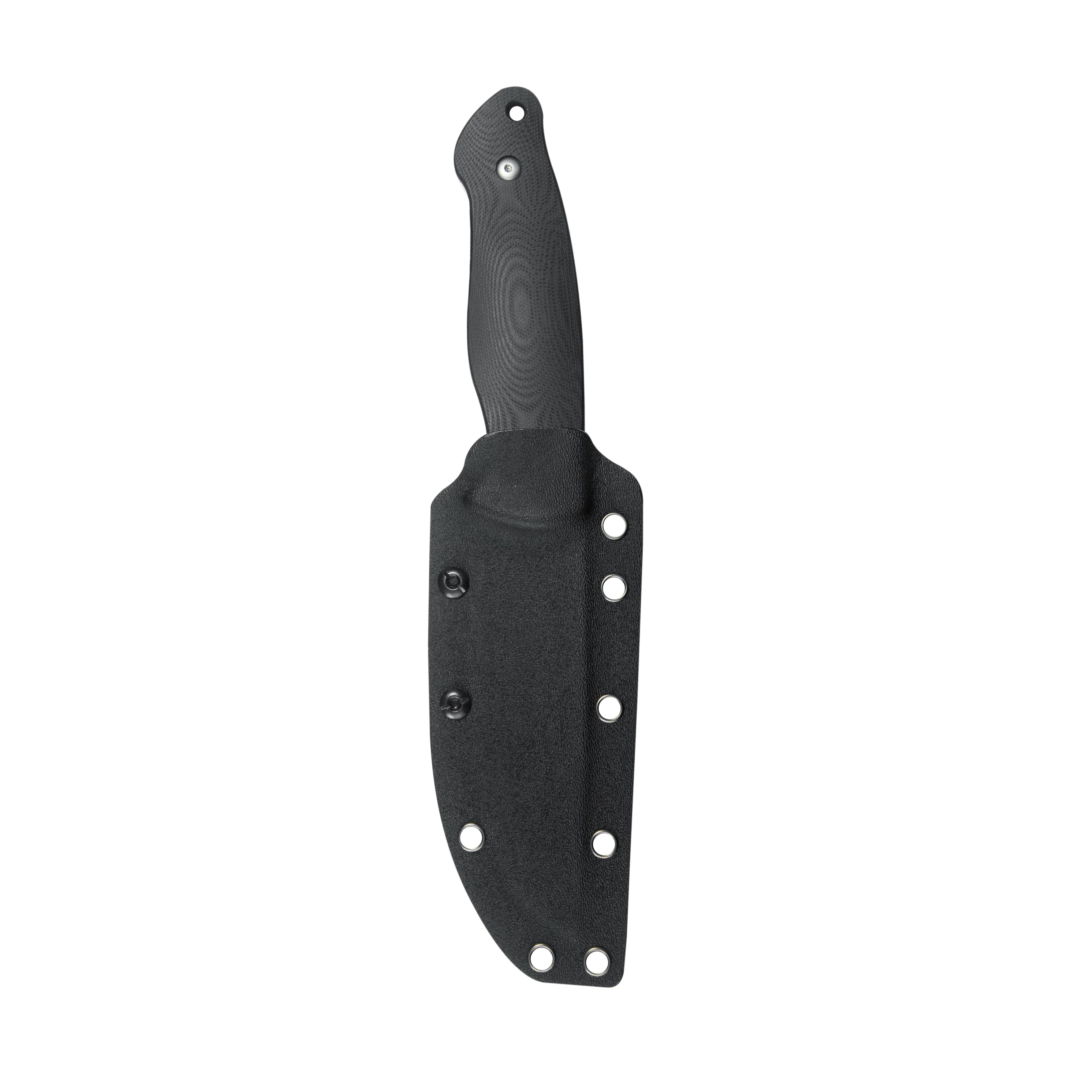 Kubey Eskoria Fixed Blade Knife Black G-10 Handle 5.11" Beadblast 14C28N Blade KU268A