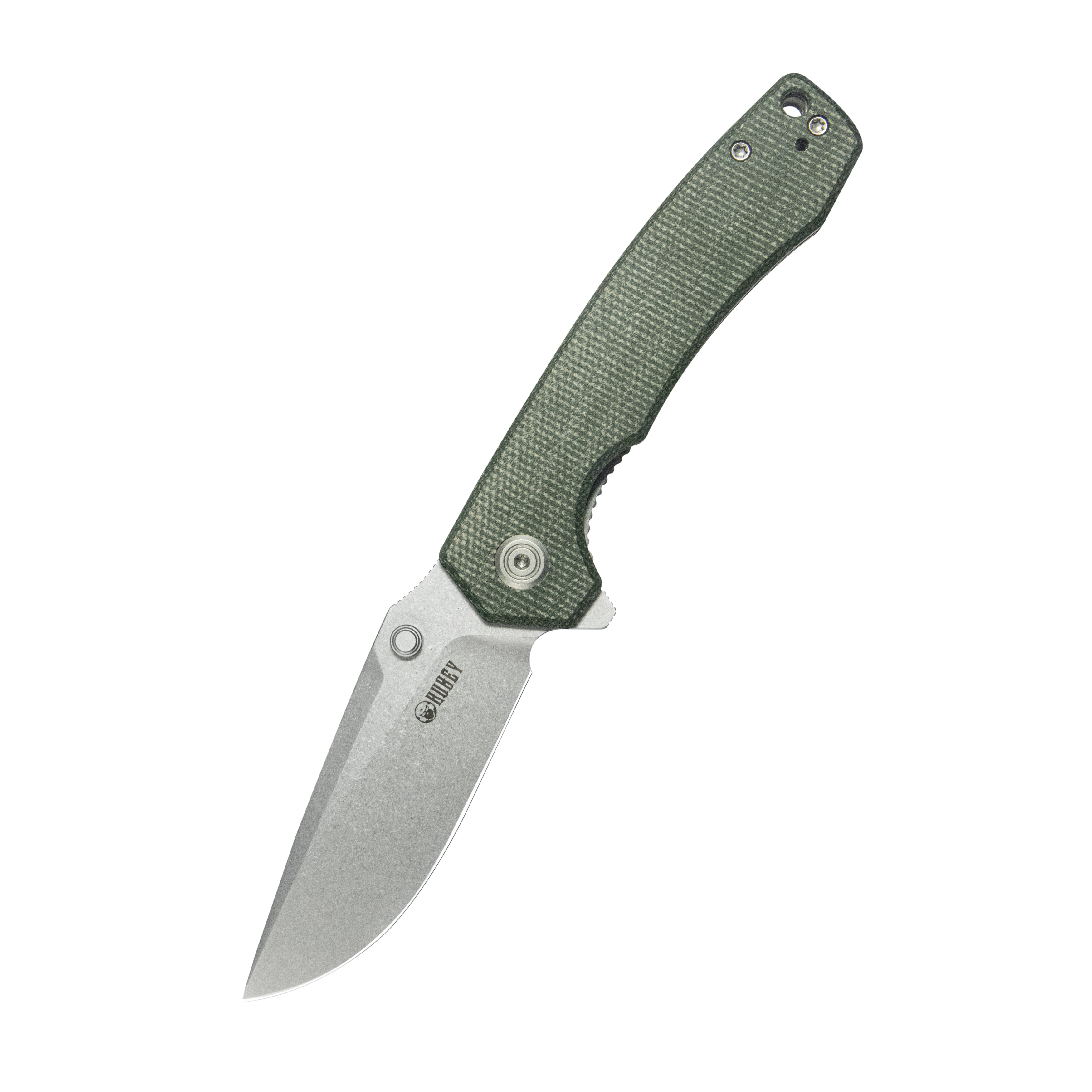 Calyce Liner Lock Flipper Folding Knife Green G10 Handle 3.27" Bead Blasted 14c28n KU901Q