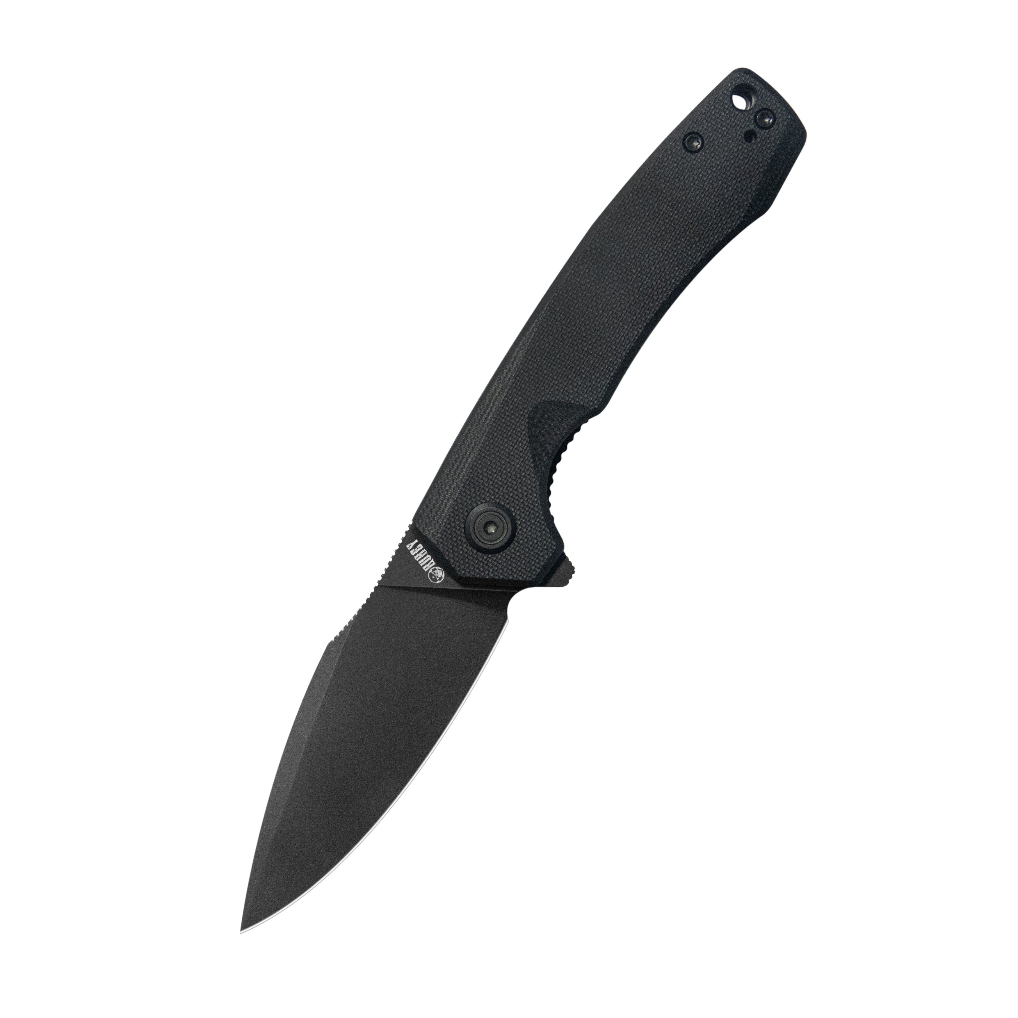 Calyce Liner Lock Flipper Folding Knife Black G10 Handle 3.27" Blackwashed 14c28n KU901Y