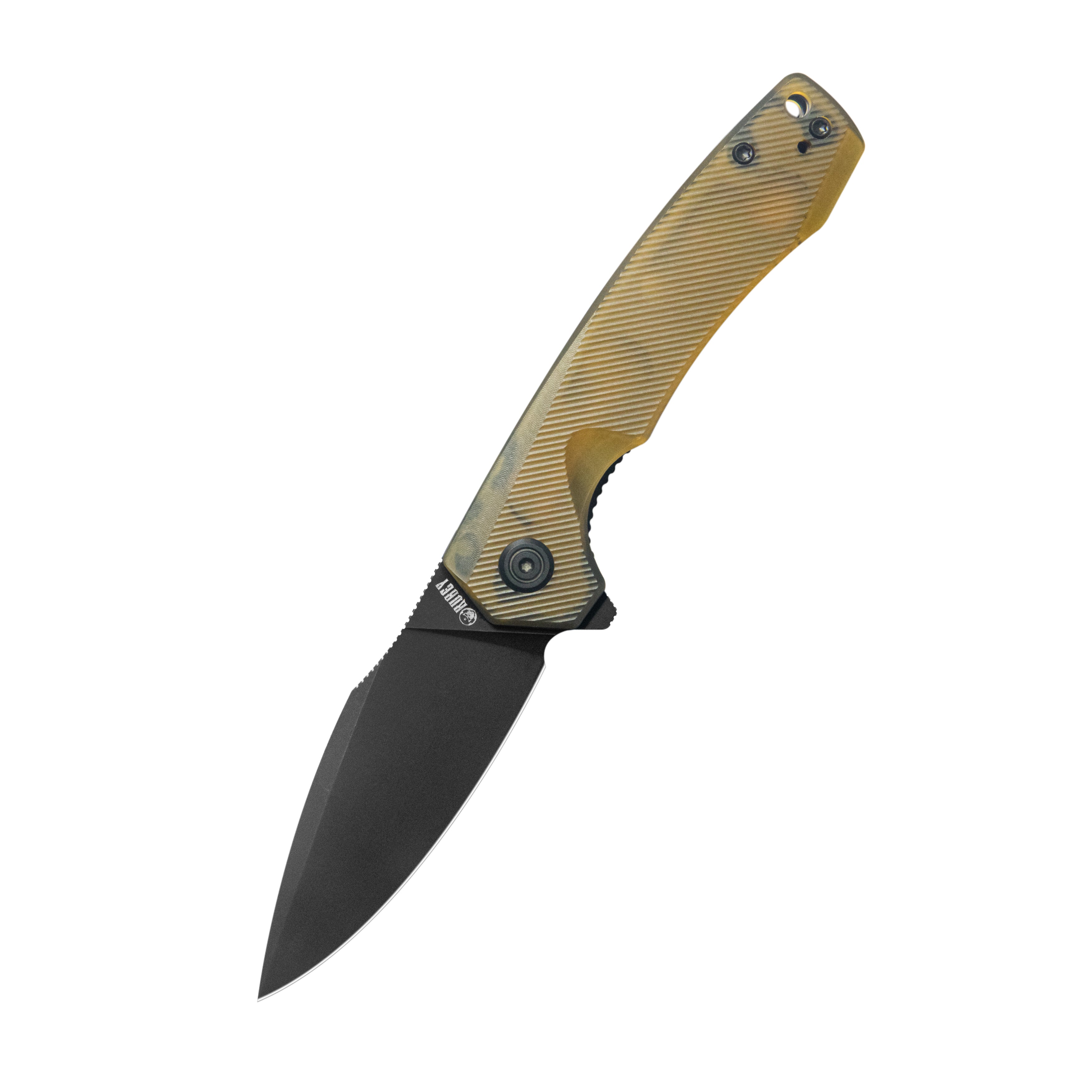 Calyce Liner Lock Flipper Folding Knife Ultem Handle 3.27" Bead Blasted 14c28n KU901Z