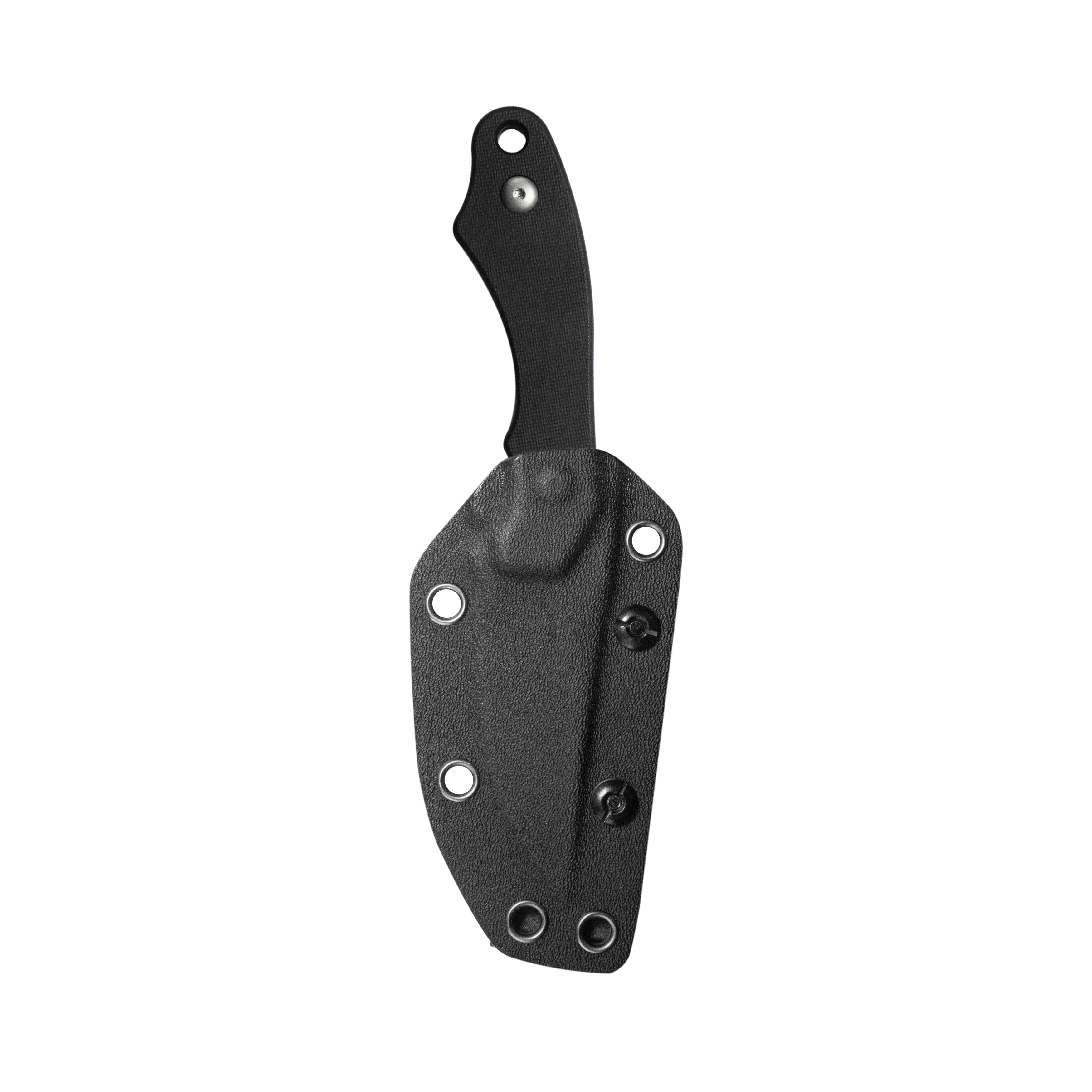 TLB II Clip Point EDC Fixed Blade Knife Black G10 4" Beadblast 14C28N with Kydex Sheath KU468A