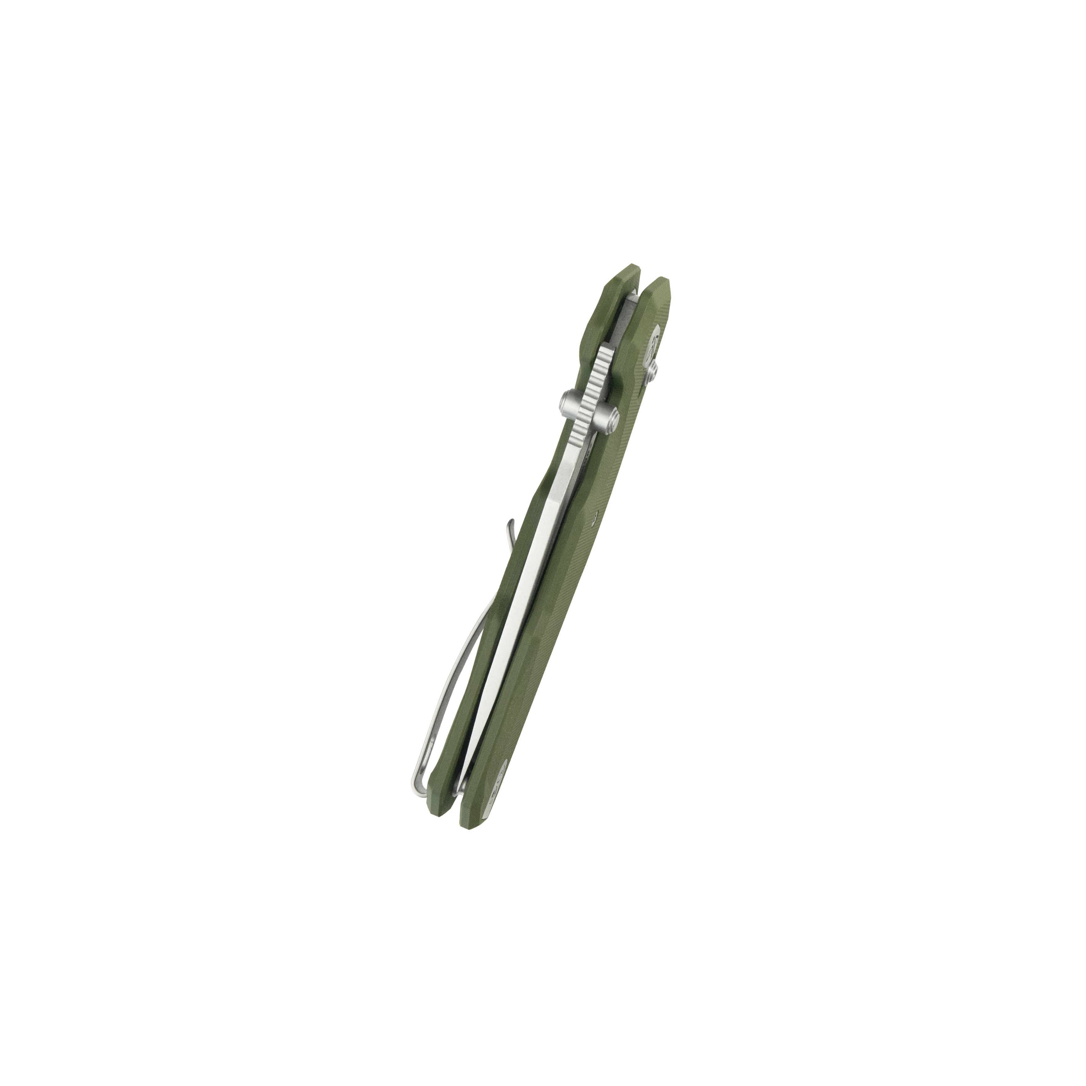 Kubey Carve Crossbar Lock Tactical Folding Knife Green G10 Handle 3.27'' Beadblast 14C28N Blade KU237B