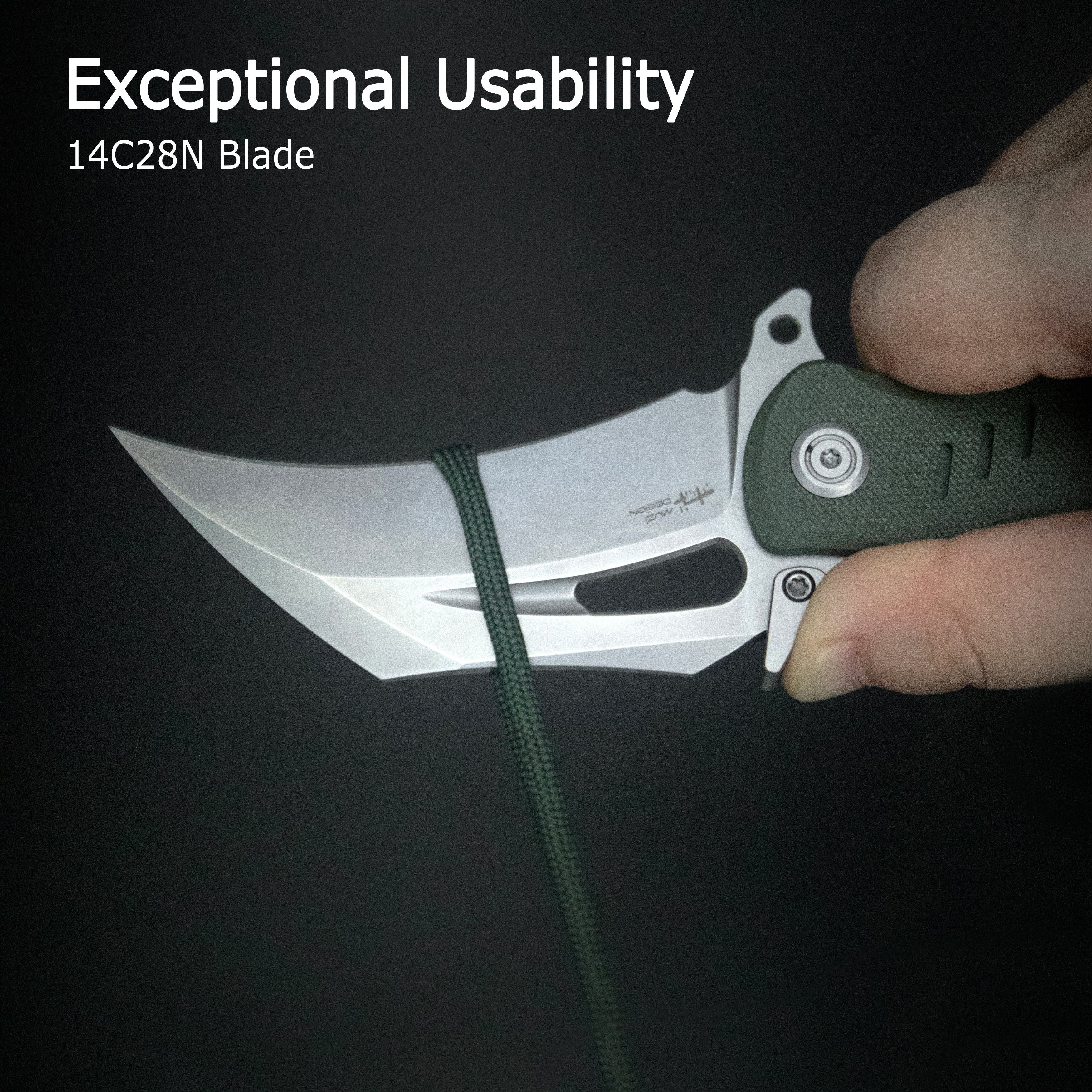 Wrath Karambit Linerlock Black White KU261J